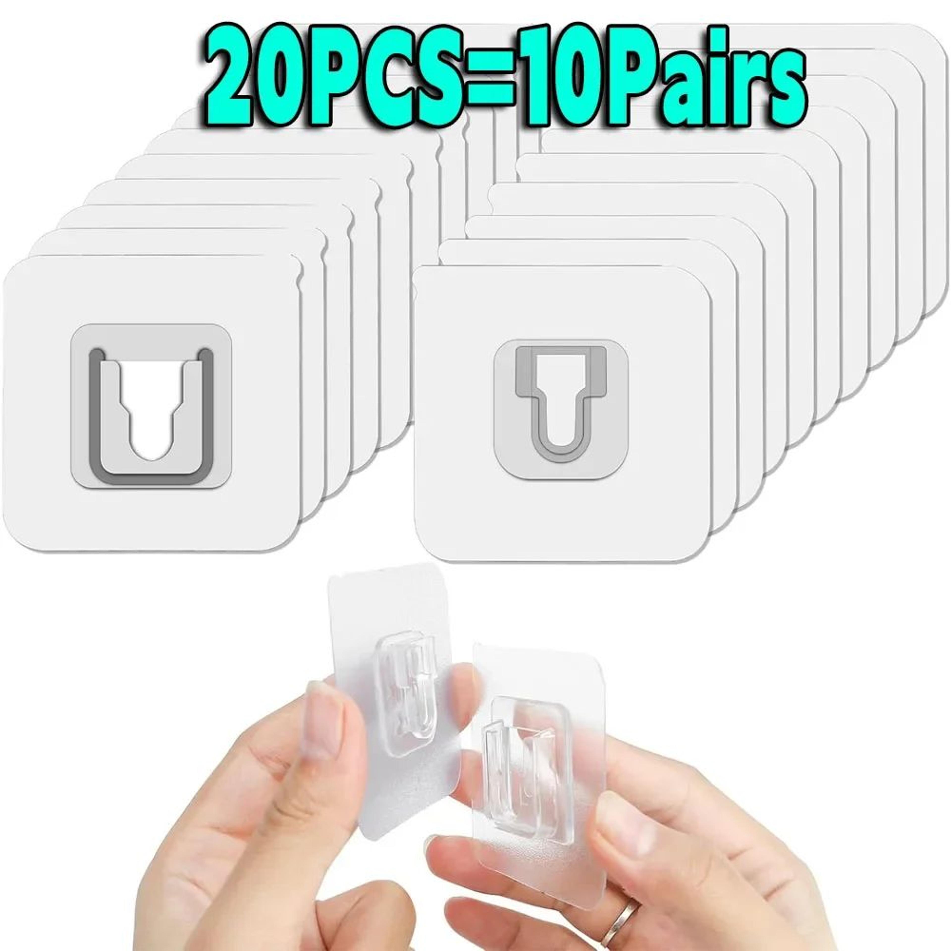 Transparent Adhesive Wall Hooks Double Sided Socket Holder For Kitchen Bathroom Storage 7