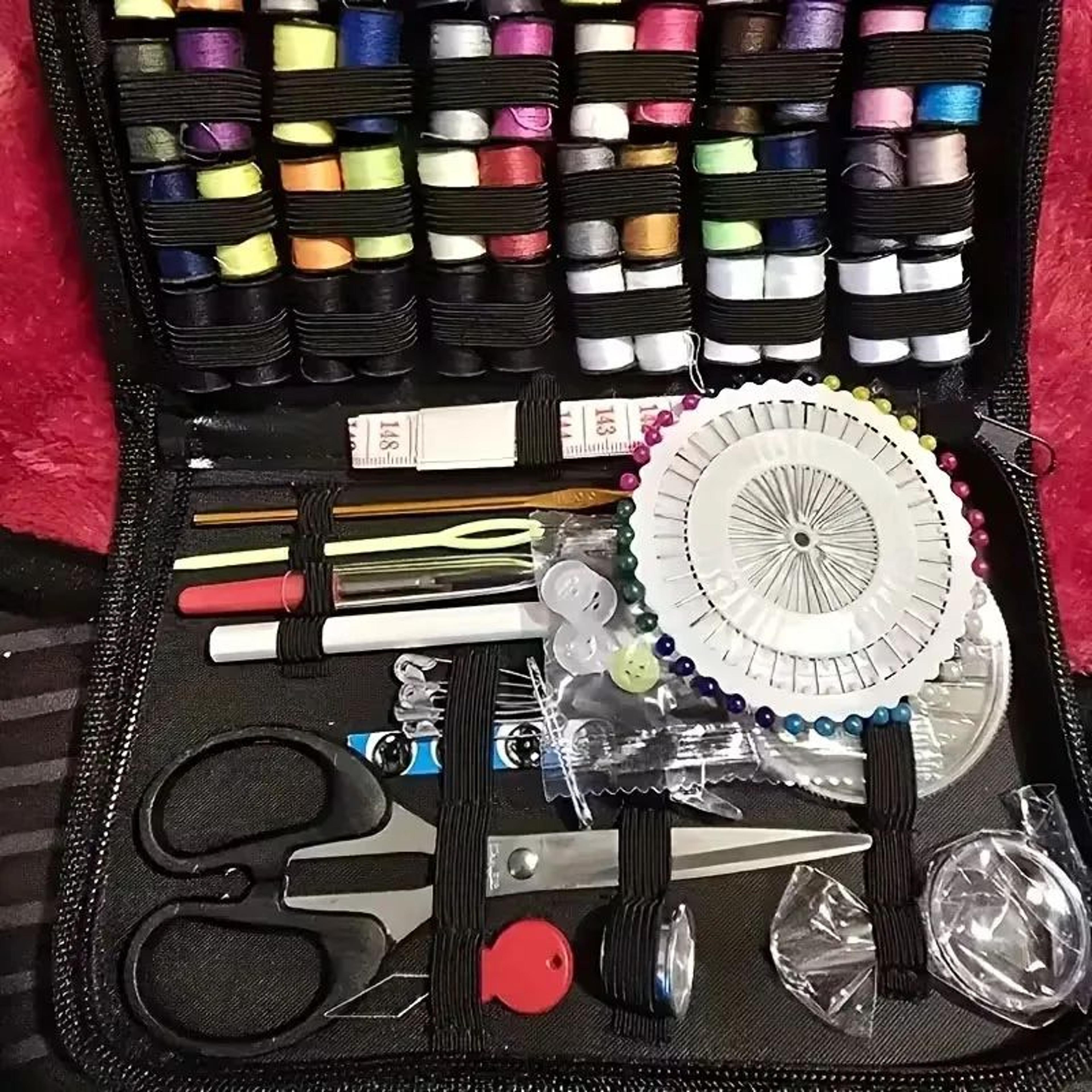 Portable Sewing Kit With Sewing Supplies And Travel Case For Home Repairs And DIY Crafts 4