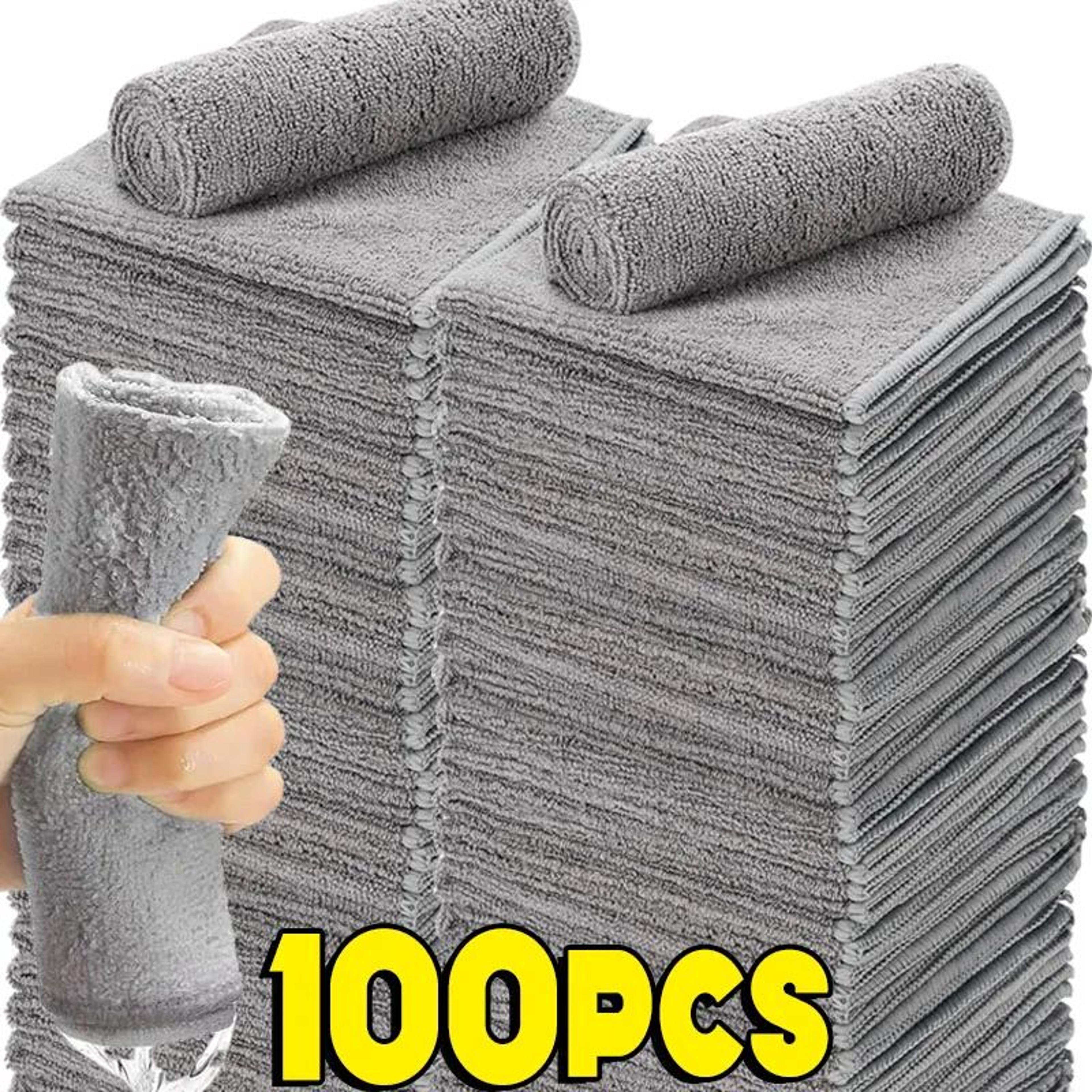 microfiber cleaning cloth thick absorbent lint free reusable towel for car glass kitchen and home