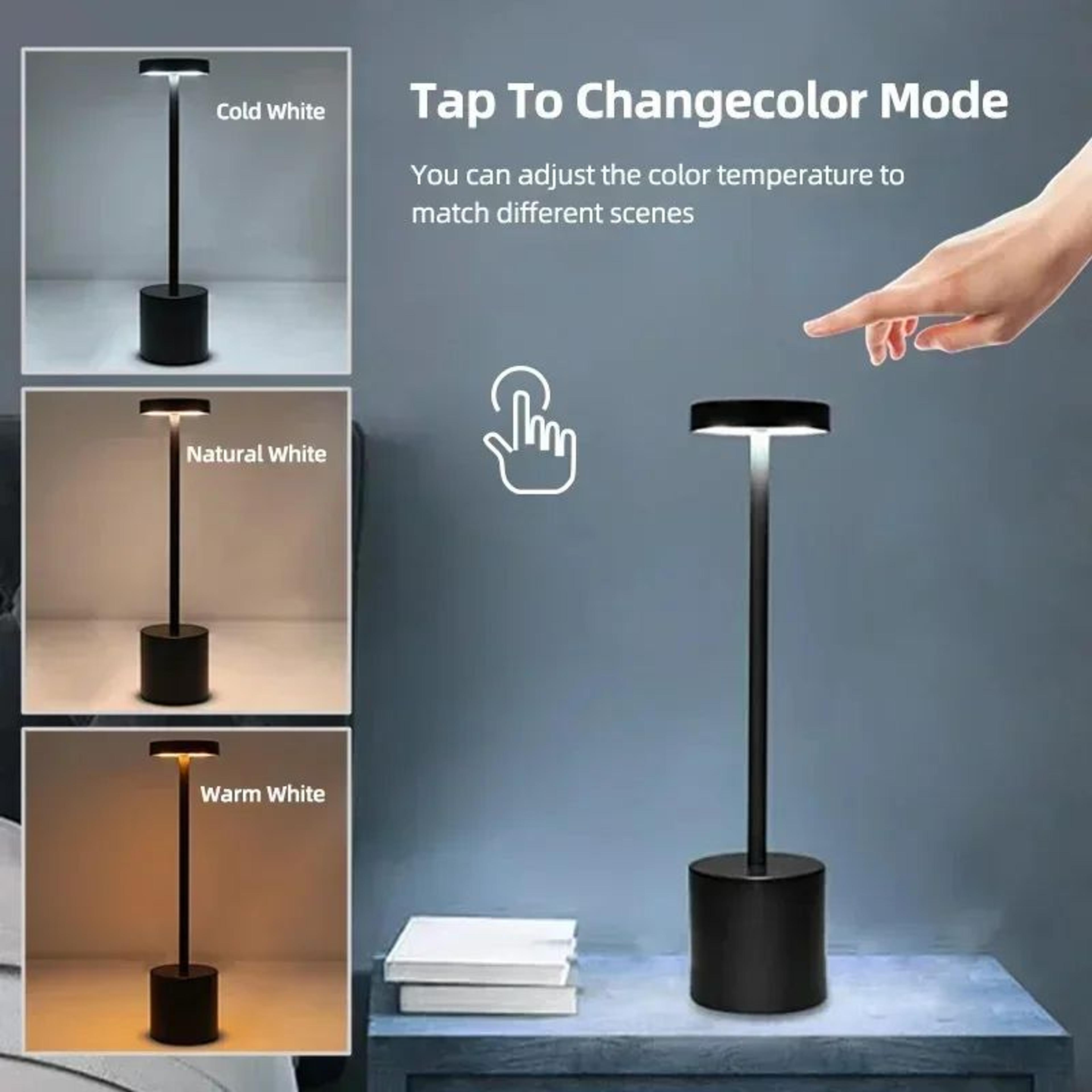 LumiTouch Rechargeable Table Lamp Touch Bedside LED Night Light Cordless Ambient Lamp 1