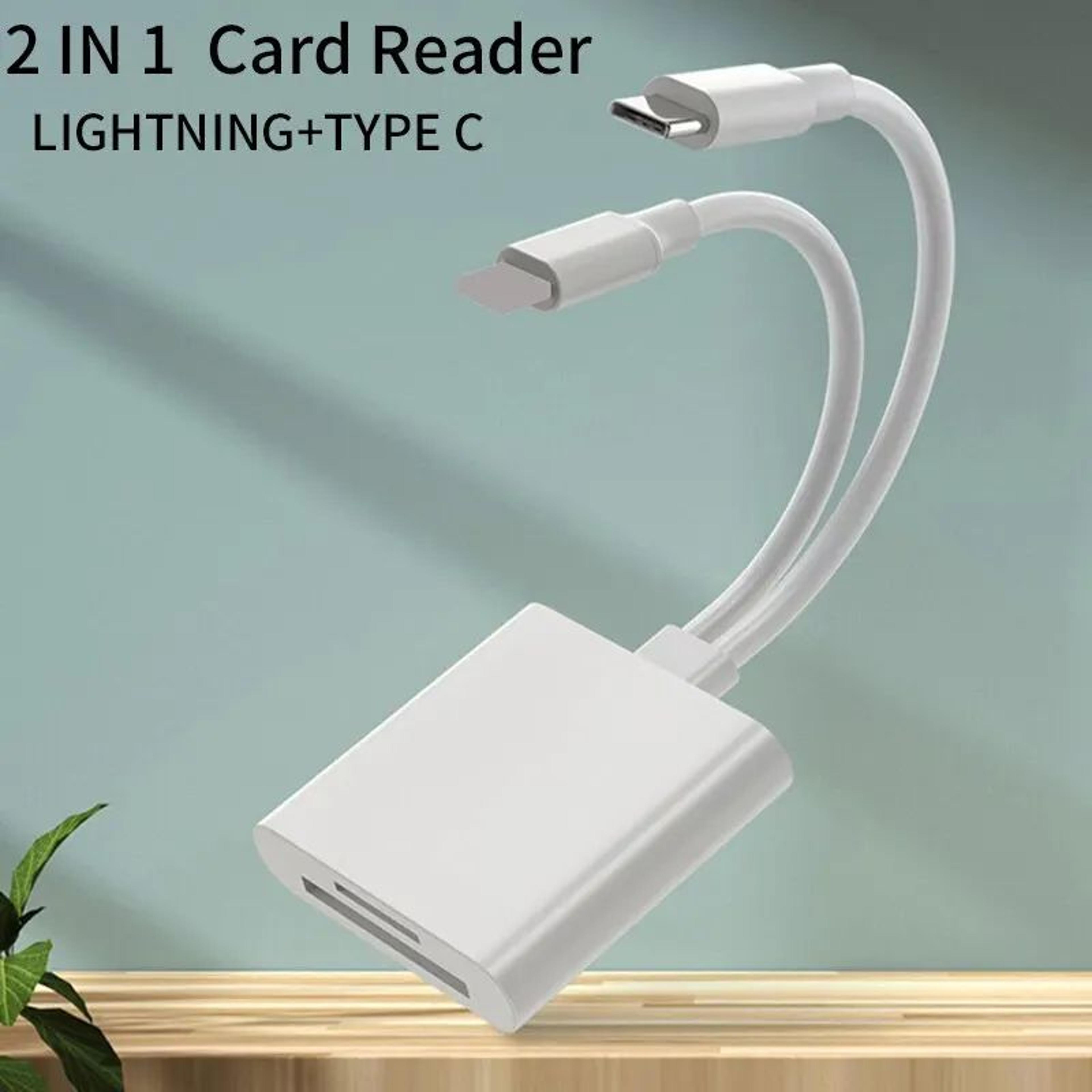 SwiftSync OTG Card Reader For USB C SD Card Reader And Lightning TF Memory Card Adapter 0