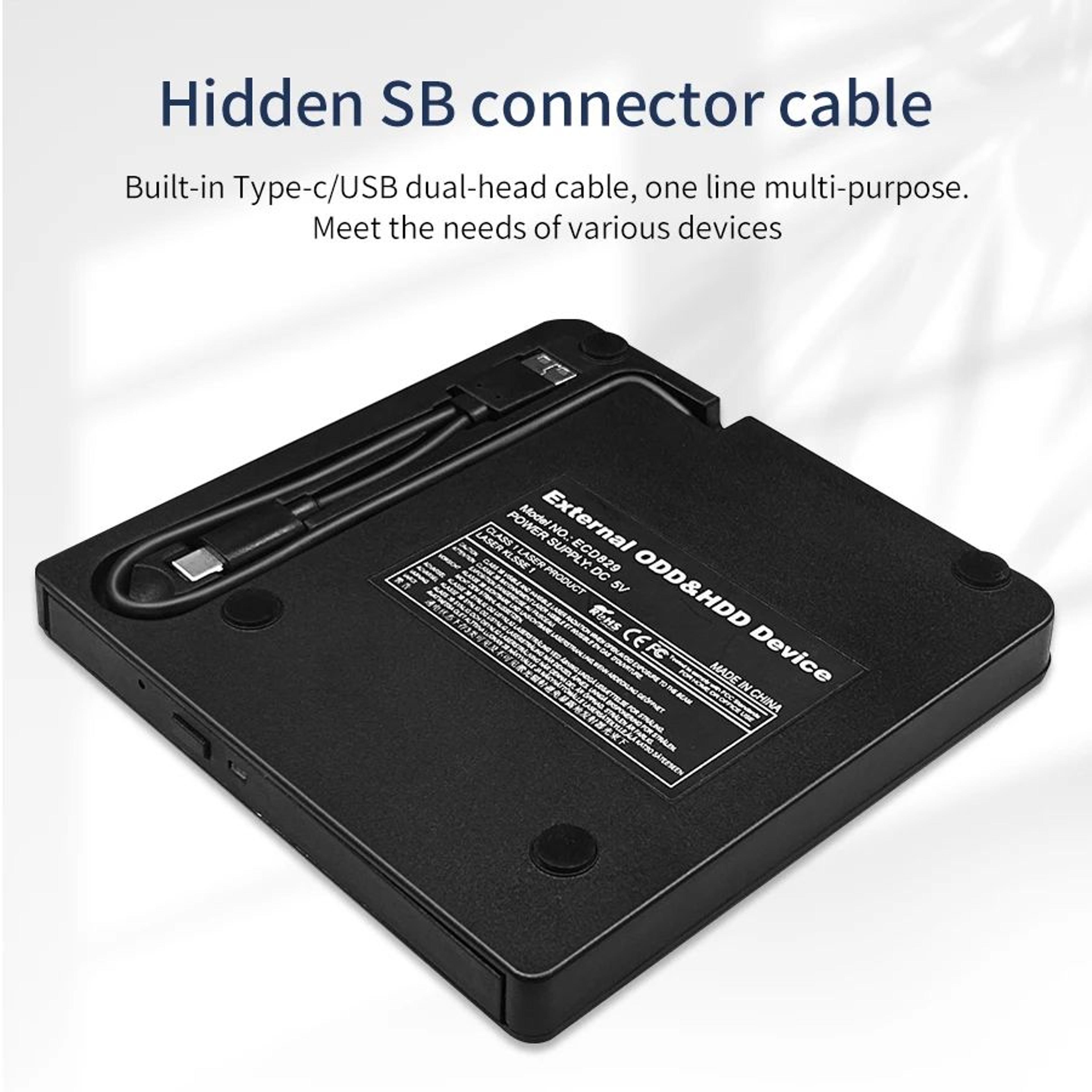 UltraSlim External DVD Drive USB 30 Type C Portable DVD Burner CD DVD RW Reader Writer For Laptop P 4