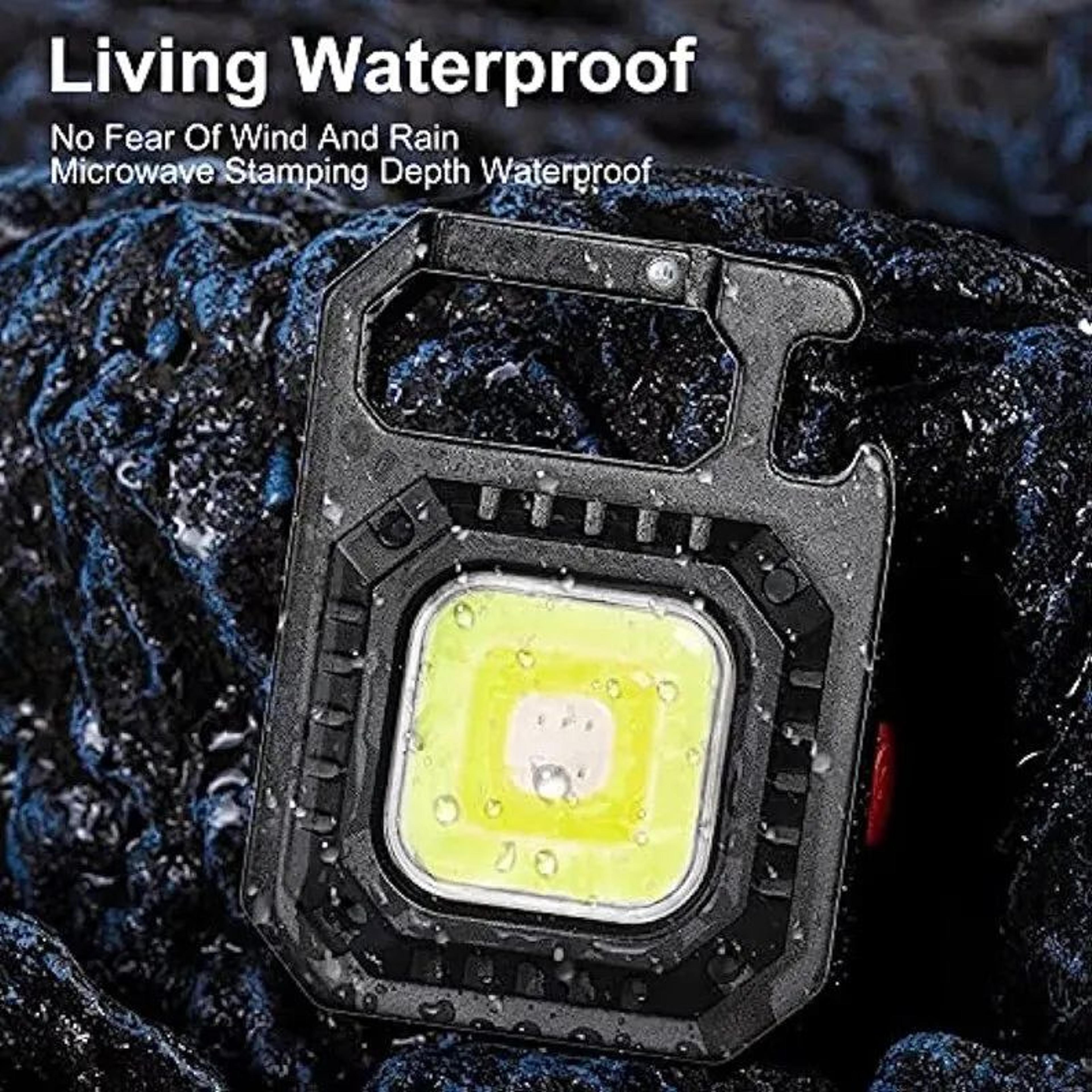 Mini LED Flashlight USB Rechargeable Magnetic COB Work Light 800 Lumens 7 Lighting Modes 3