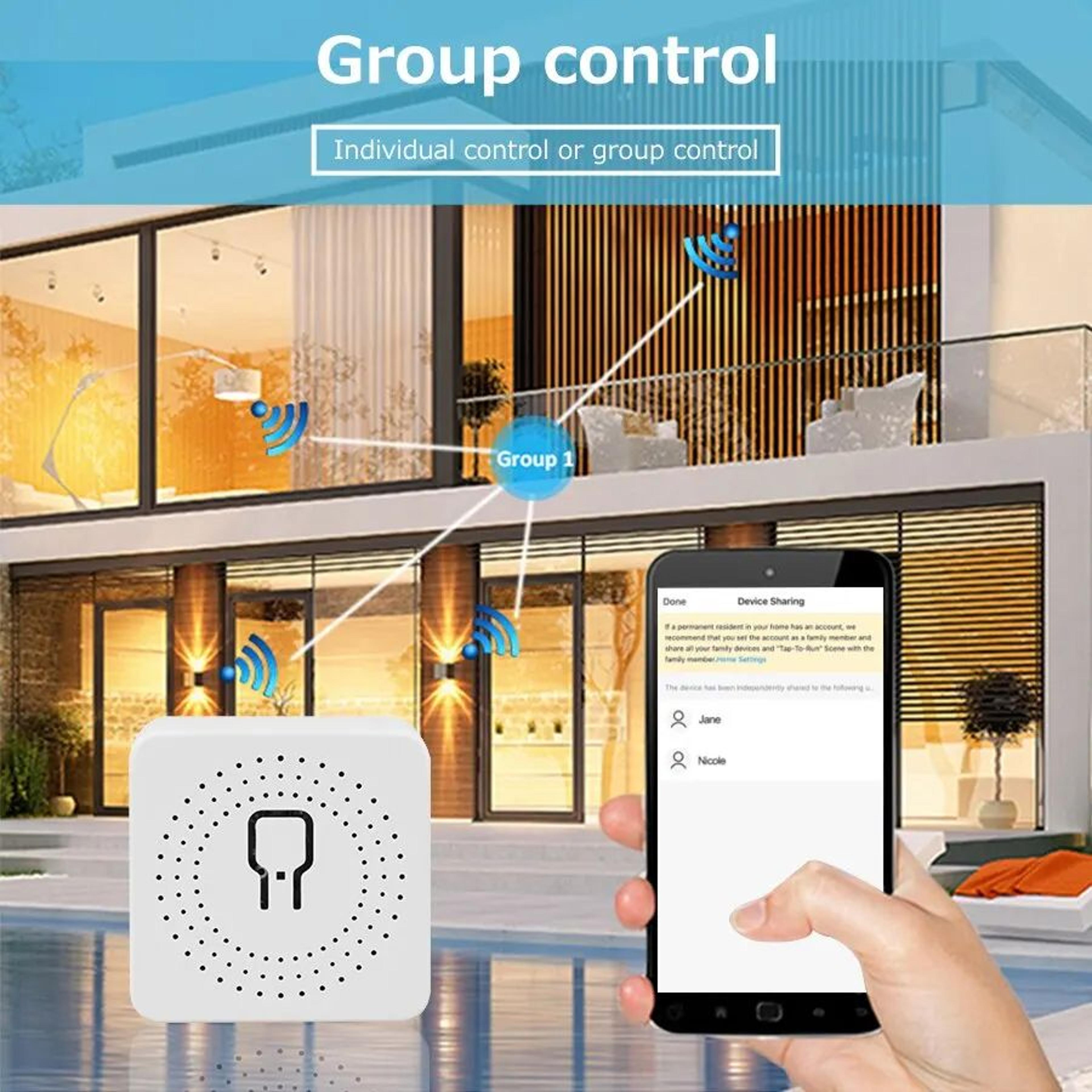 Tuya 16A WiFi Smart Switch For 2 Way Control Compatible With Alexa And Google Home 2