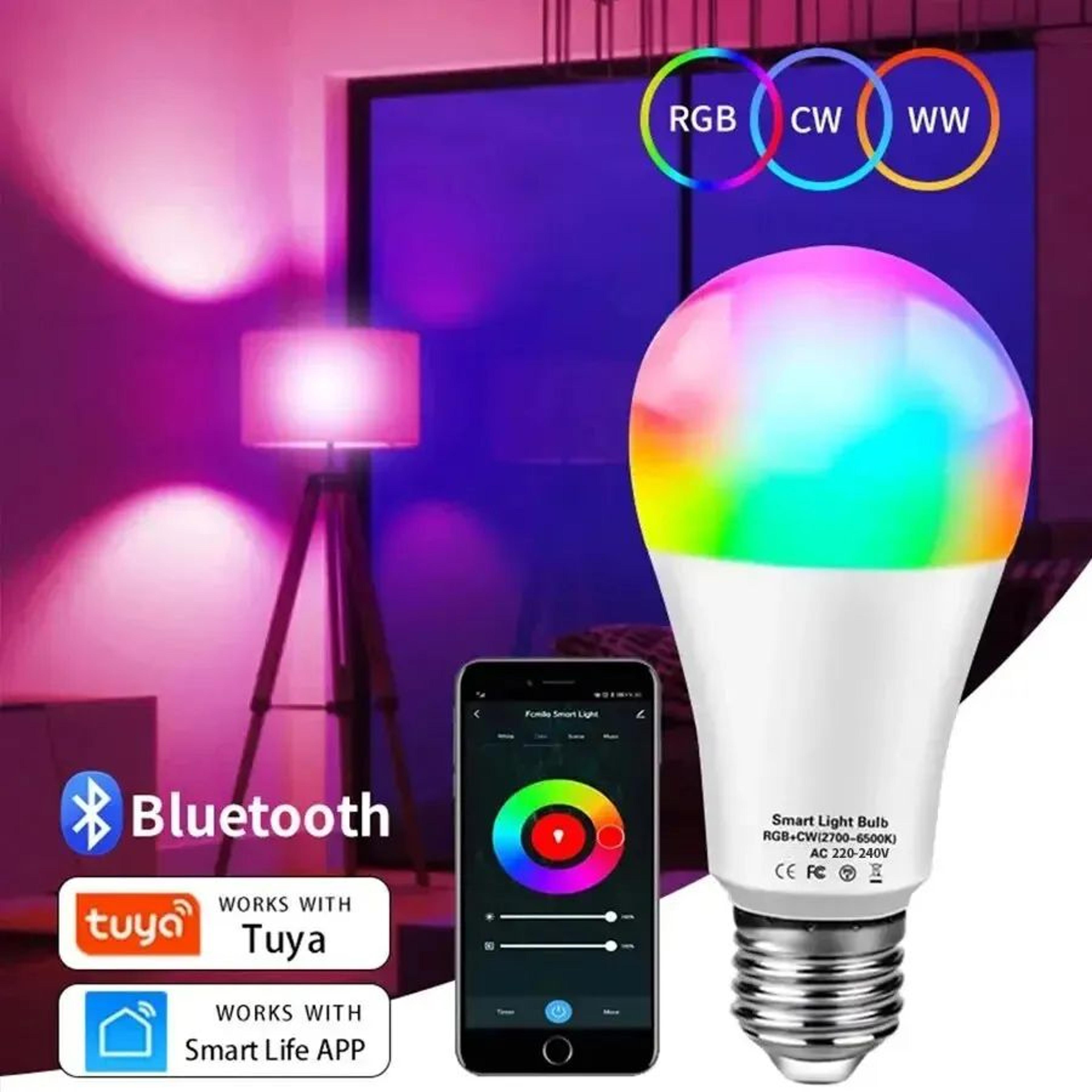 Tuya Smart LED Bulb E27 Bluetooth RGB Light Bulb Dimmable APP Control 220V For Smart Home 0