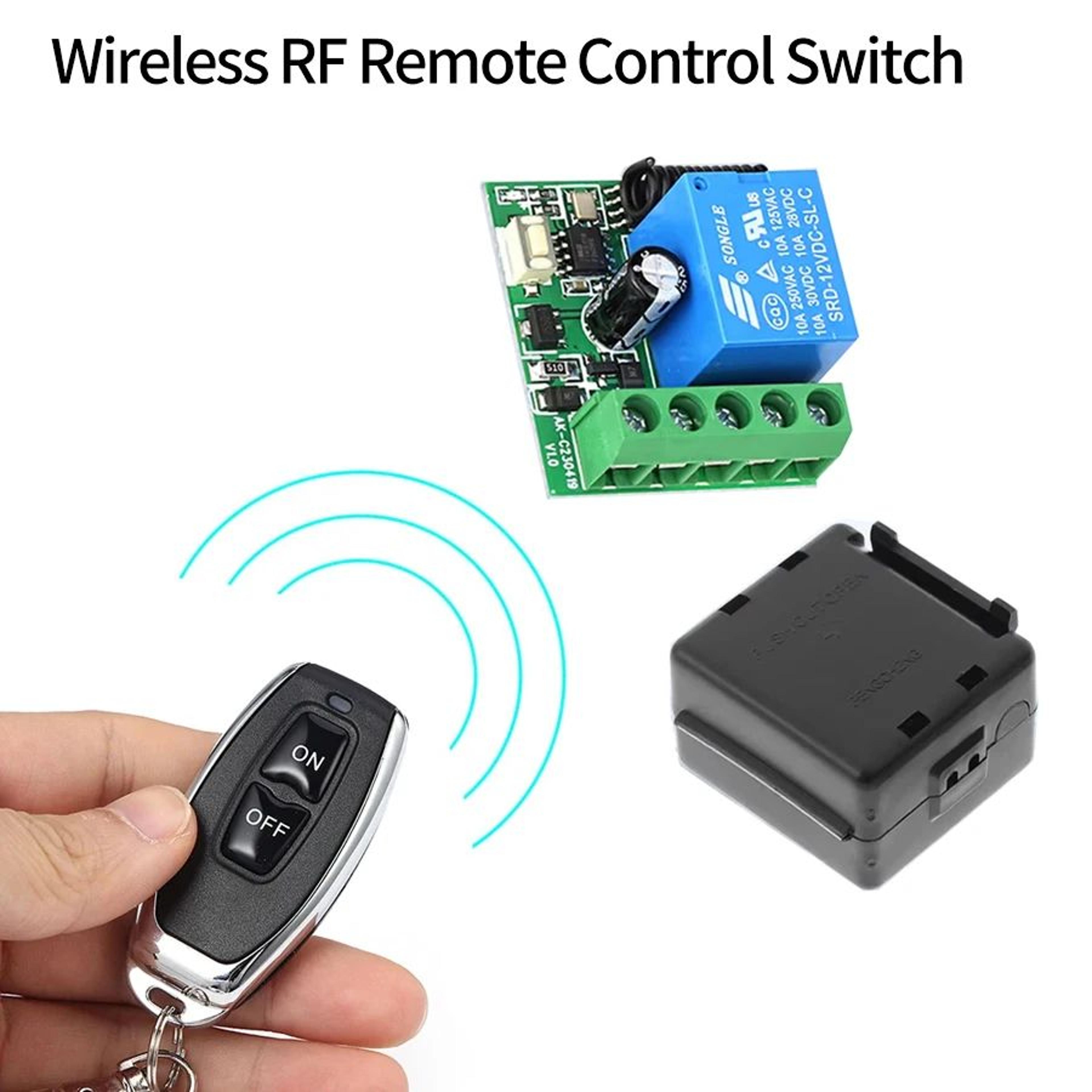 DC 12V RF Remote Control Switch 433MHz Wireless Relay Module 10A Receiver And Transmitter Kit 0