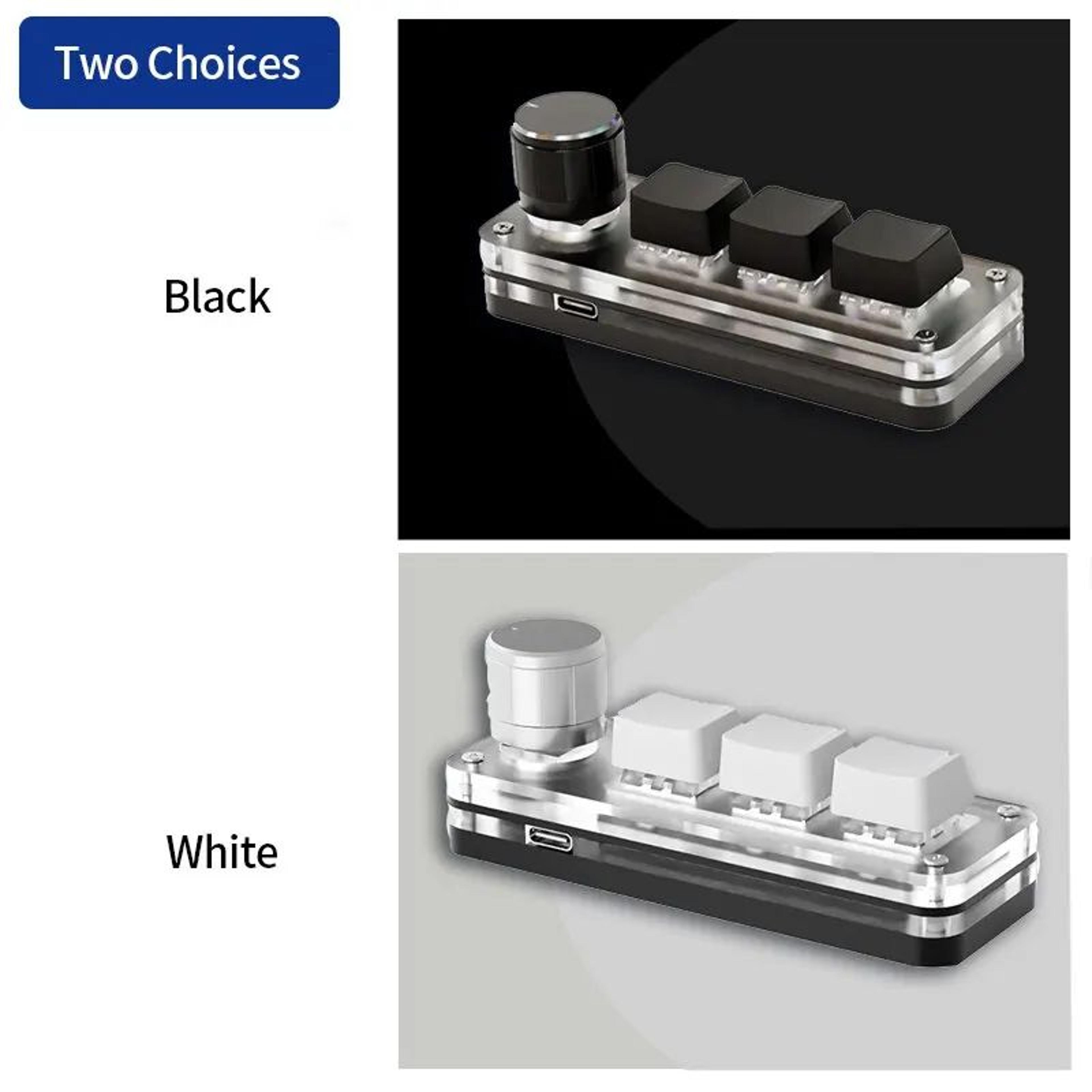 RGB Macro Keyboard With Programmable Knob Mini Mechanical Keypad For Gaming And Creative Shortcuts 5