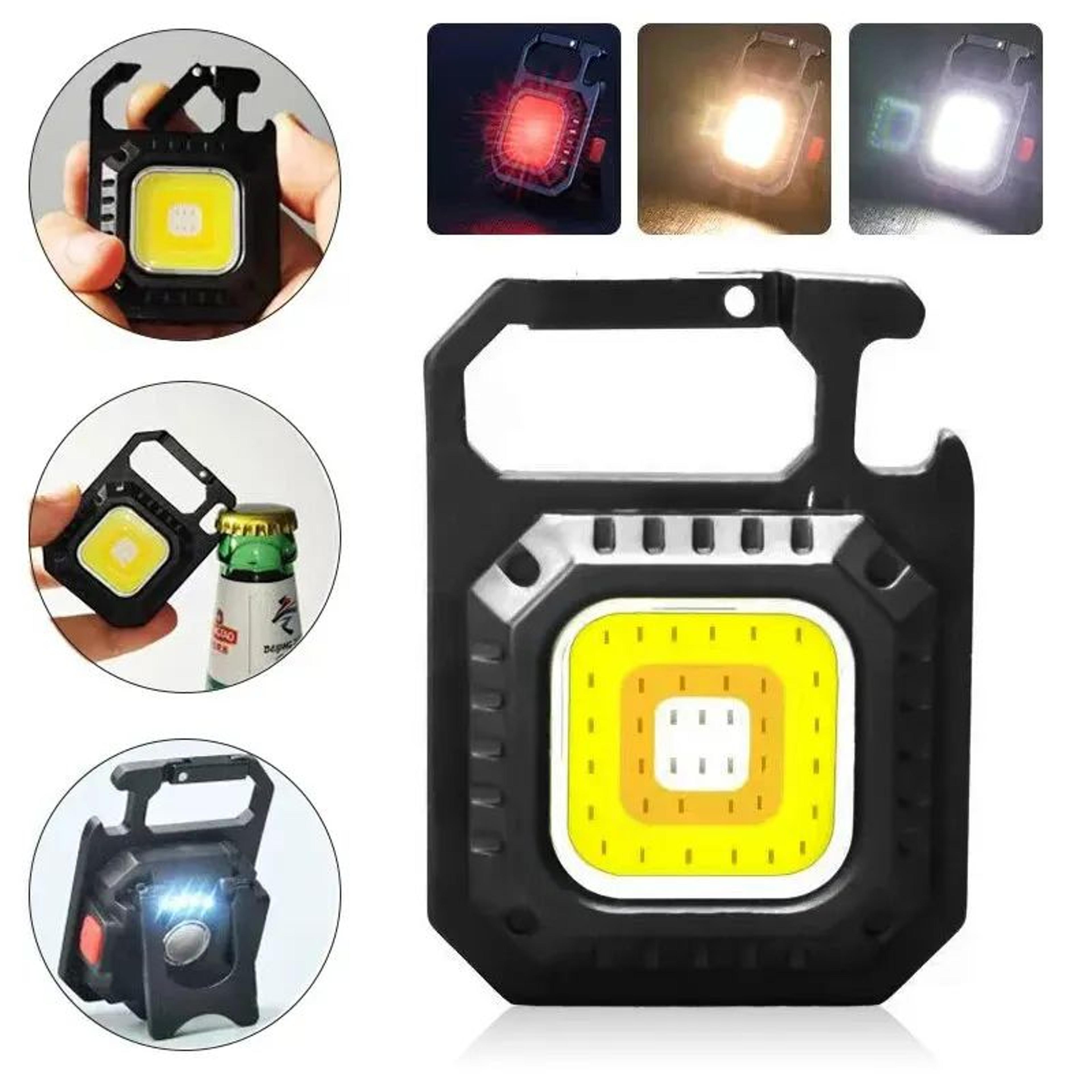 AmmToo Rechargeable LED Flashlight Magnetic COB Work Light Pocket Camping Light 1