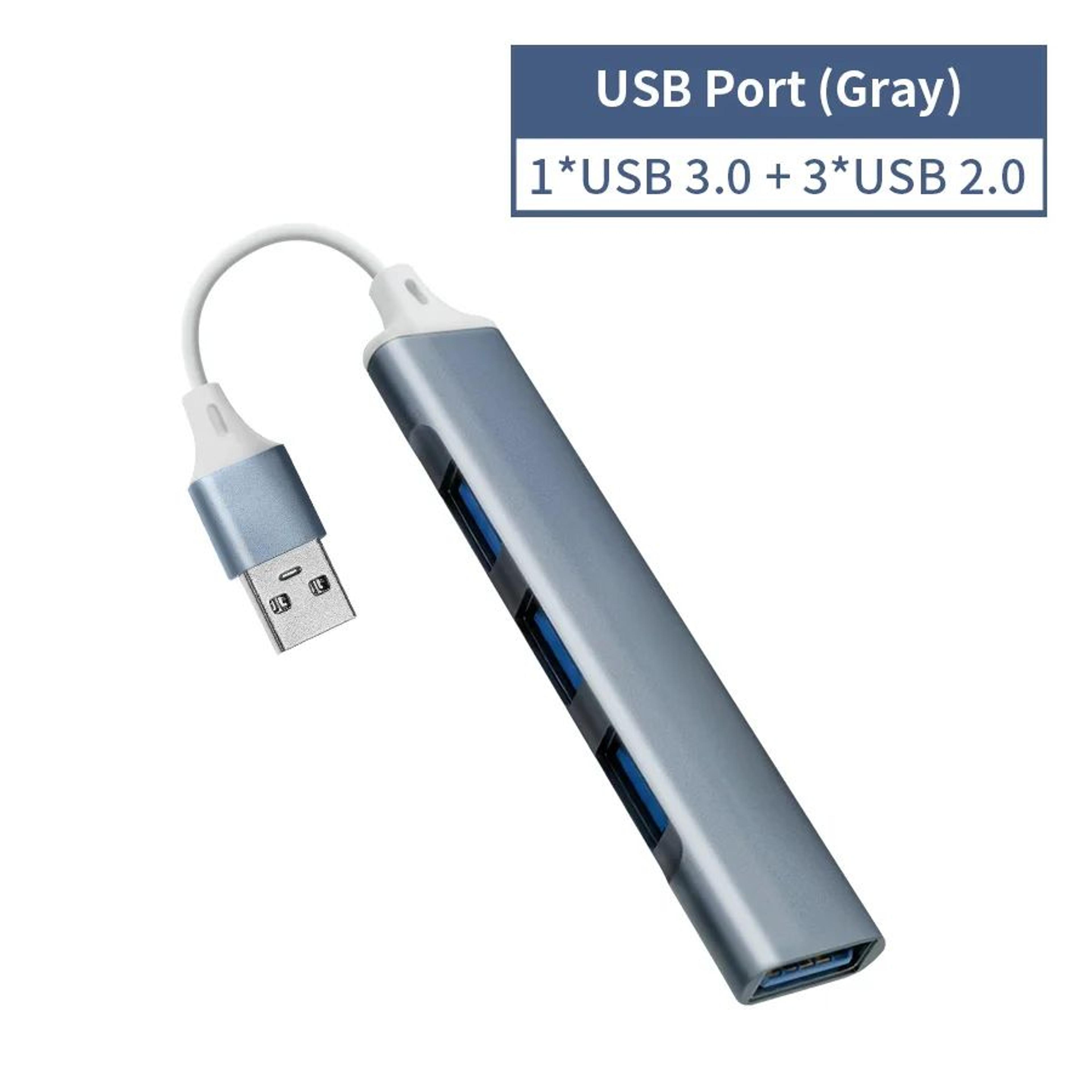 4 Port USB C Hub USB 30 USB Splitter OTG Multiport Adapter For Laptop MacBook PC 9