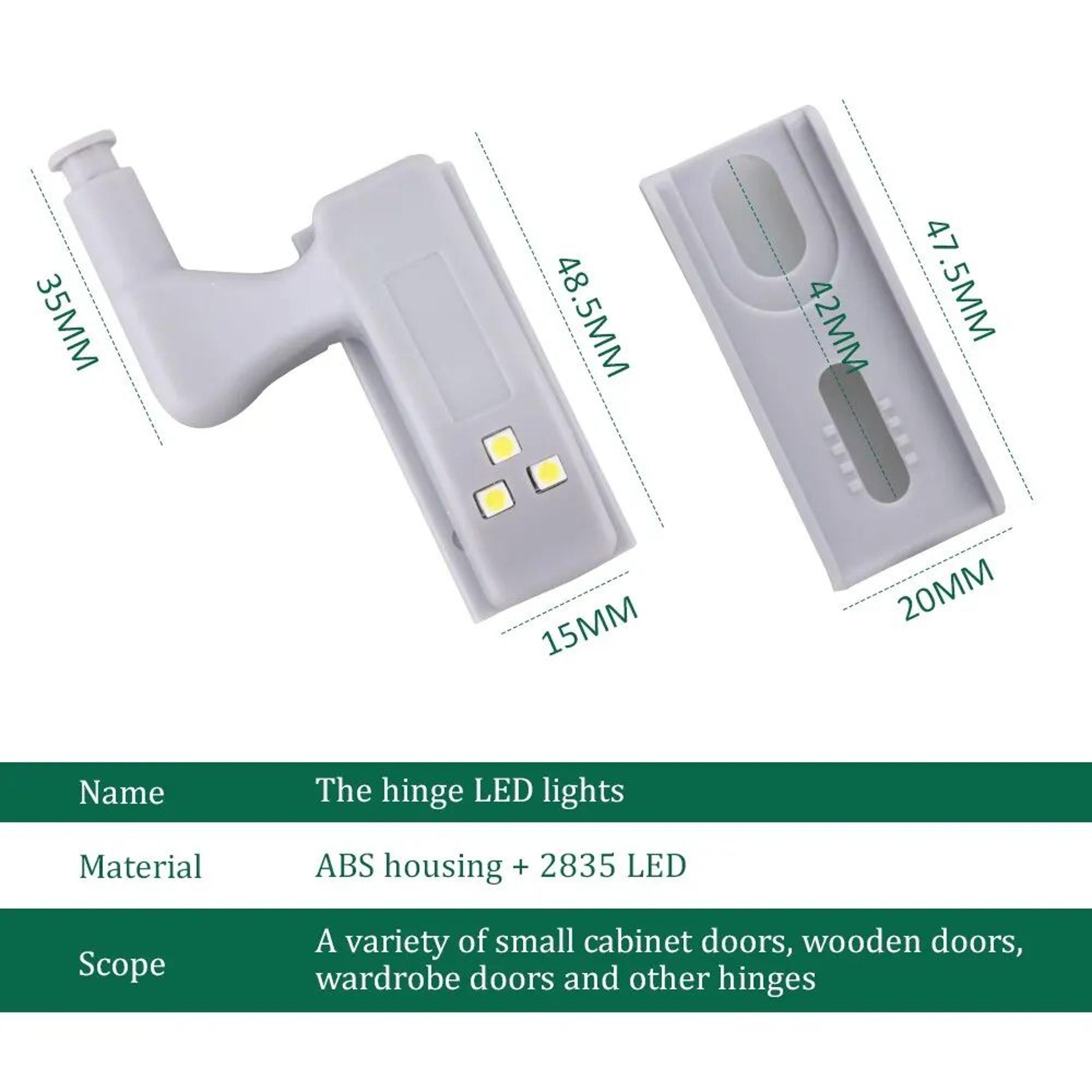 Smart LED Cabinet Light 8 Piece Cabinet Hinge Light Set For Wardrobes Closets And Kitchen Cabinets 1