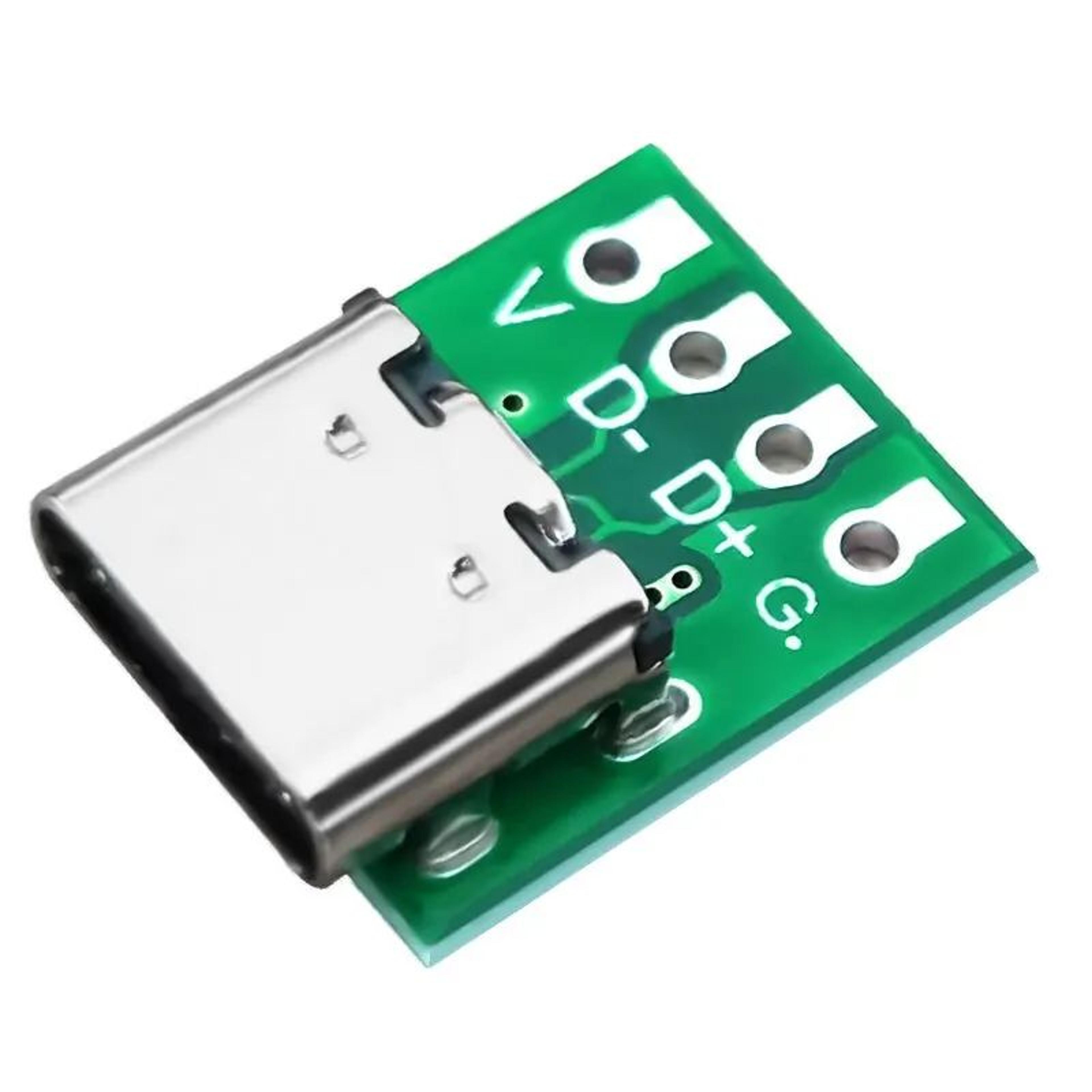 USB Type C 16 Pin Female PCB Breakout Connector Board For DIY Cable Repair And Electronics Projects 2