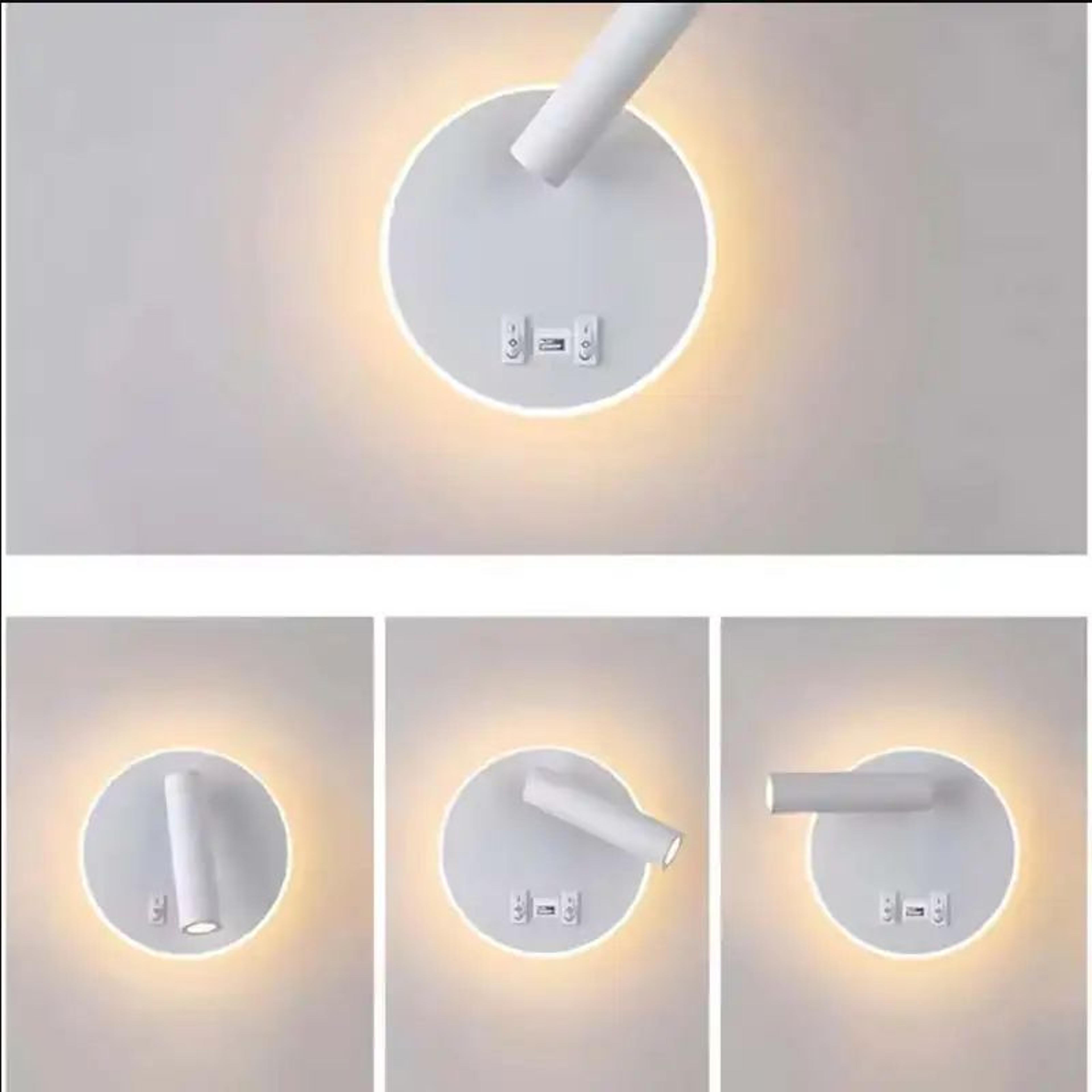 LumiCharge LED Reading Light Wall Mounted Bedside Wall Lamp With USB Port 4