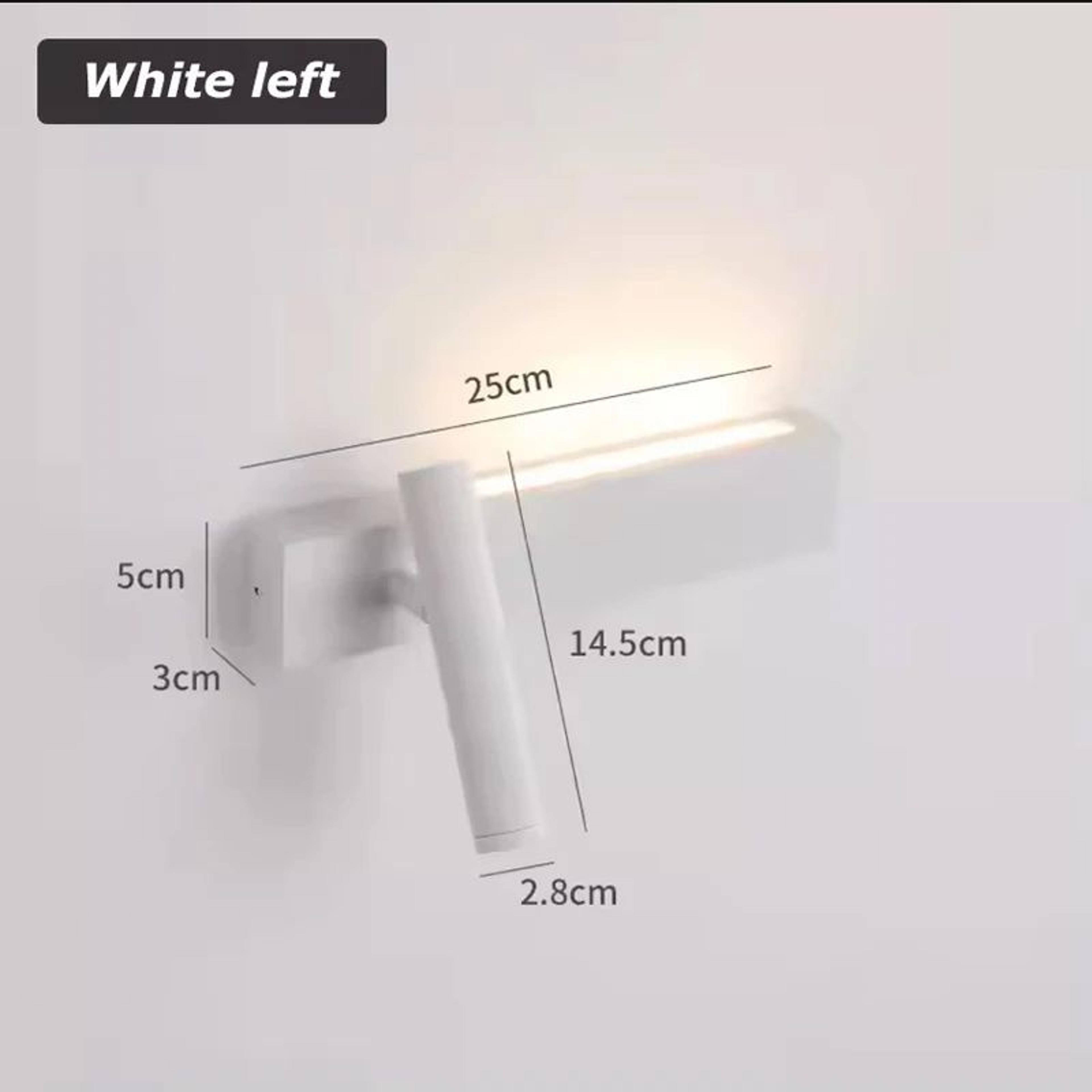 Modern LED Wall Light Rotating Bedside Wall Lamp With Switch For Bedroom Hallway And Living Room 9