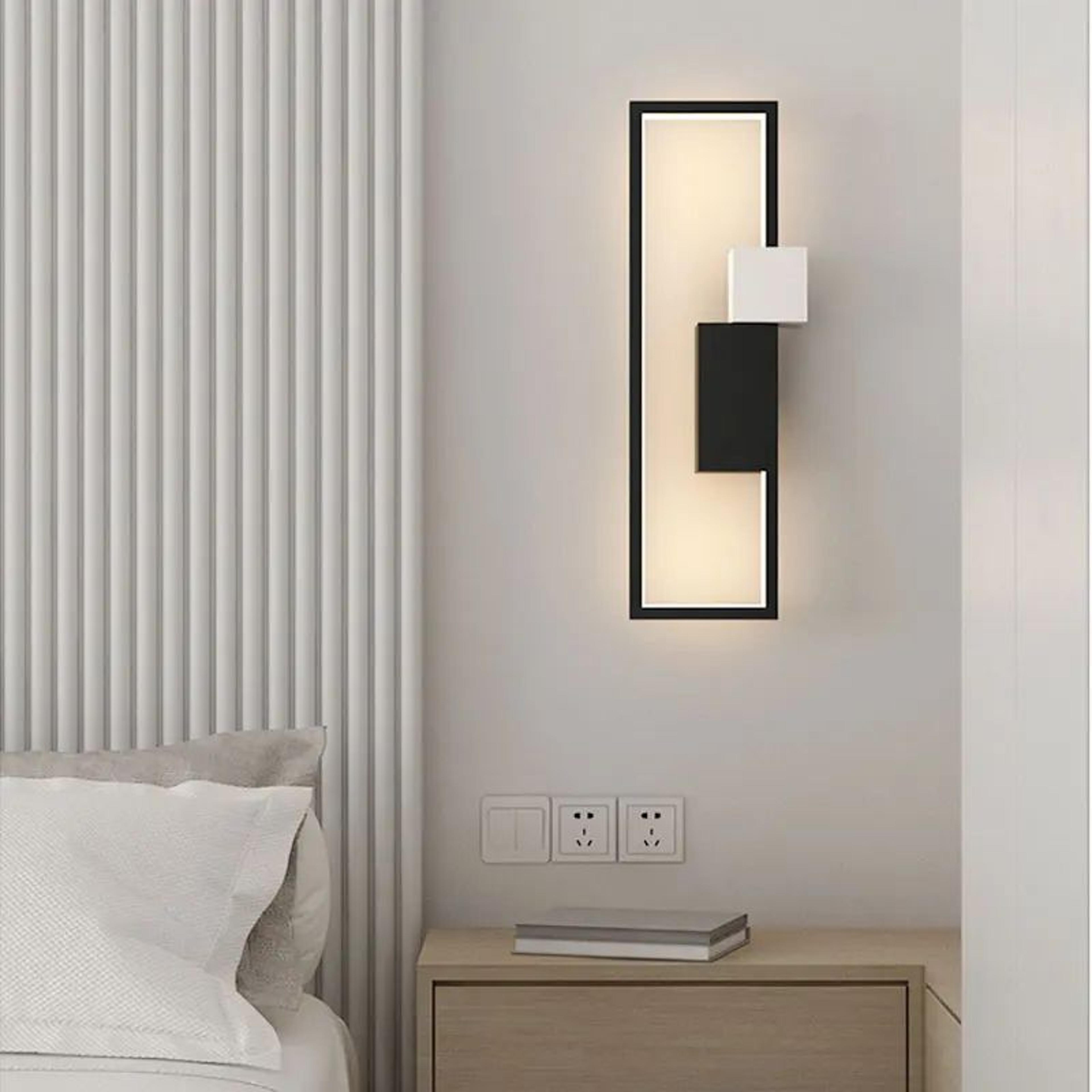 Modern LED Wall Sconce Long Linear Bedside Wall Lamp For Bedroom Hallway Living Room 2