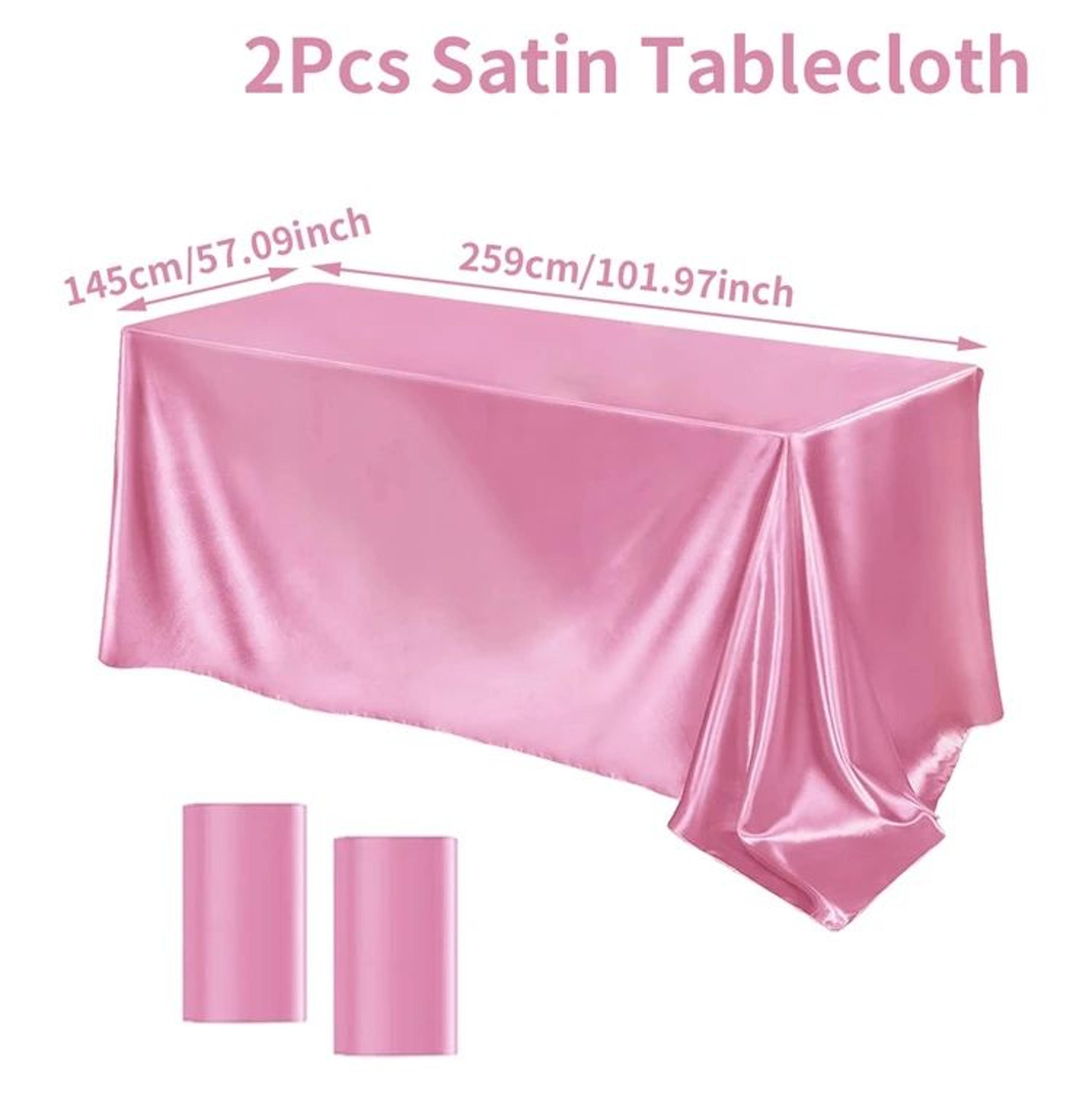 Elegant Satin Tablecloth Rectangle Wedding Tablecloth For Parties Banquets And Dining Tables 6