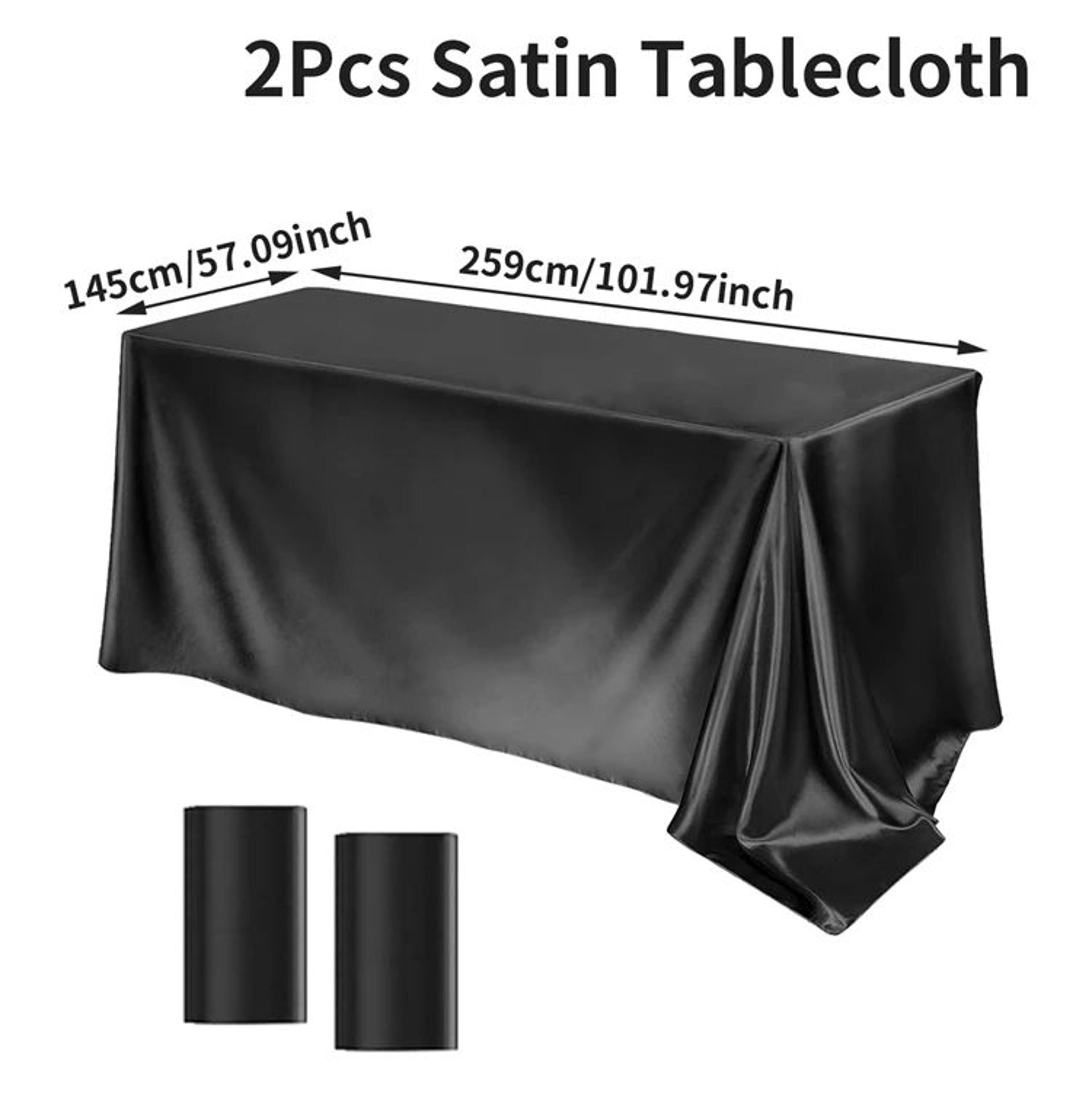 Elegant Satin Tablecloth Rectangle Wedding Tablecloth For Parties Banquets And Dining Tables 15