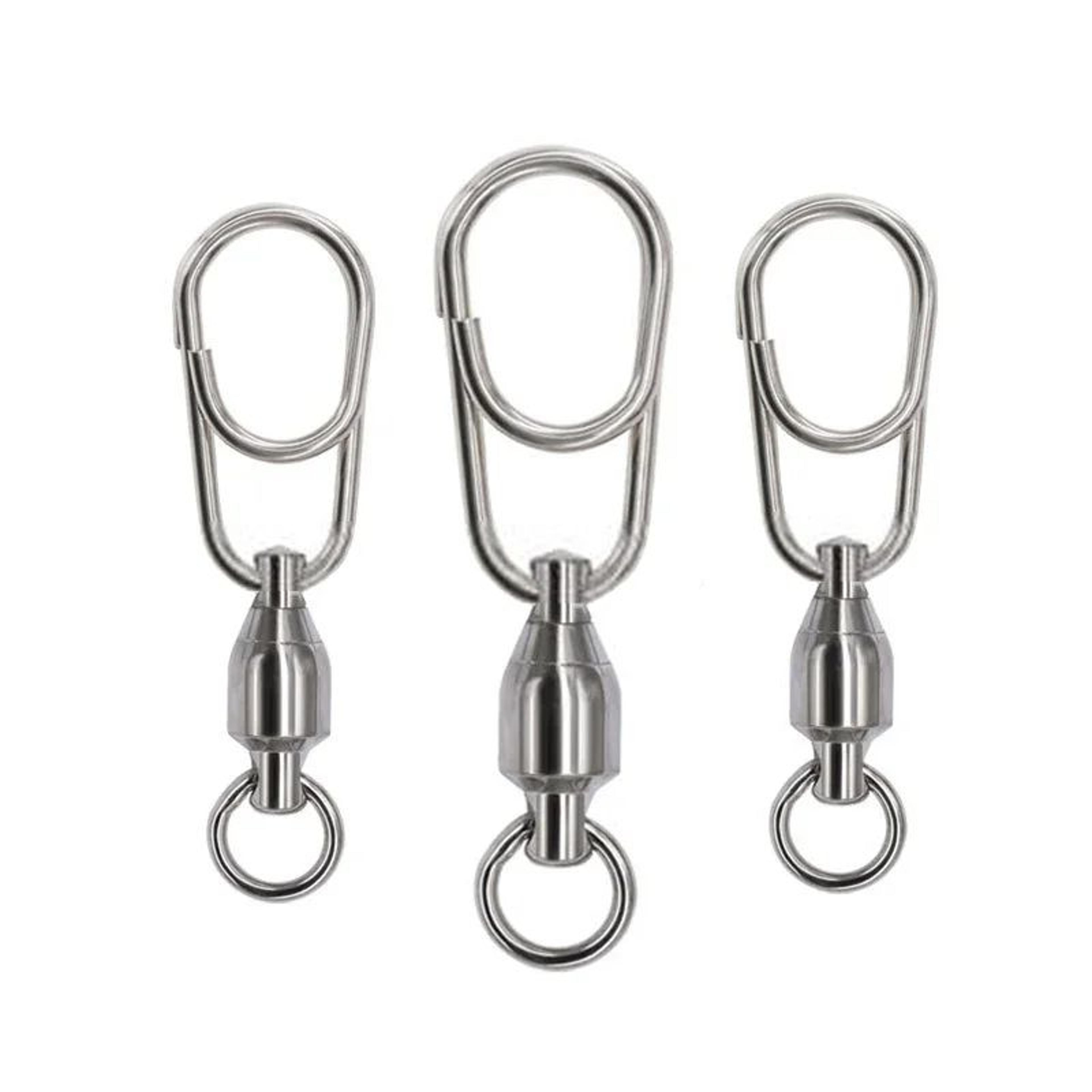 premium fishing ball bearing swivels stainless steel fishing swivels with solid rings 20 piece pack