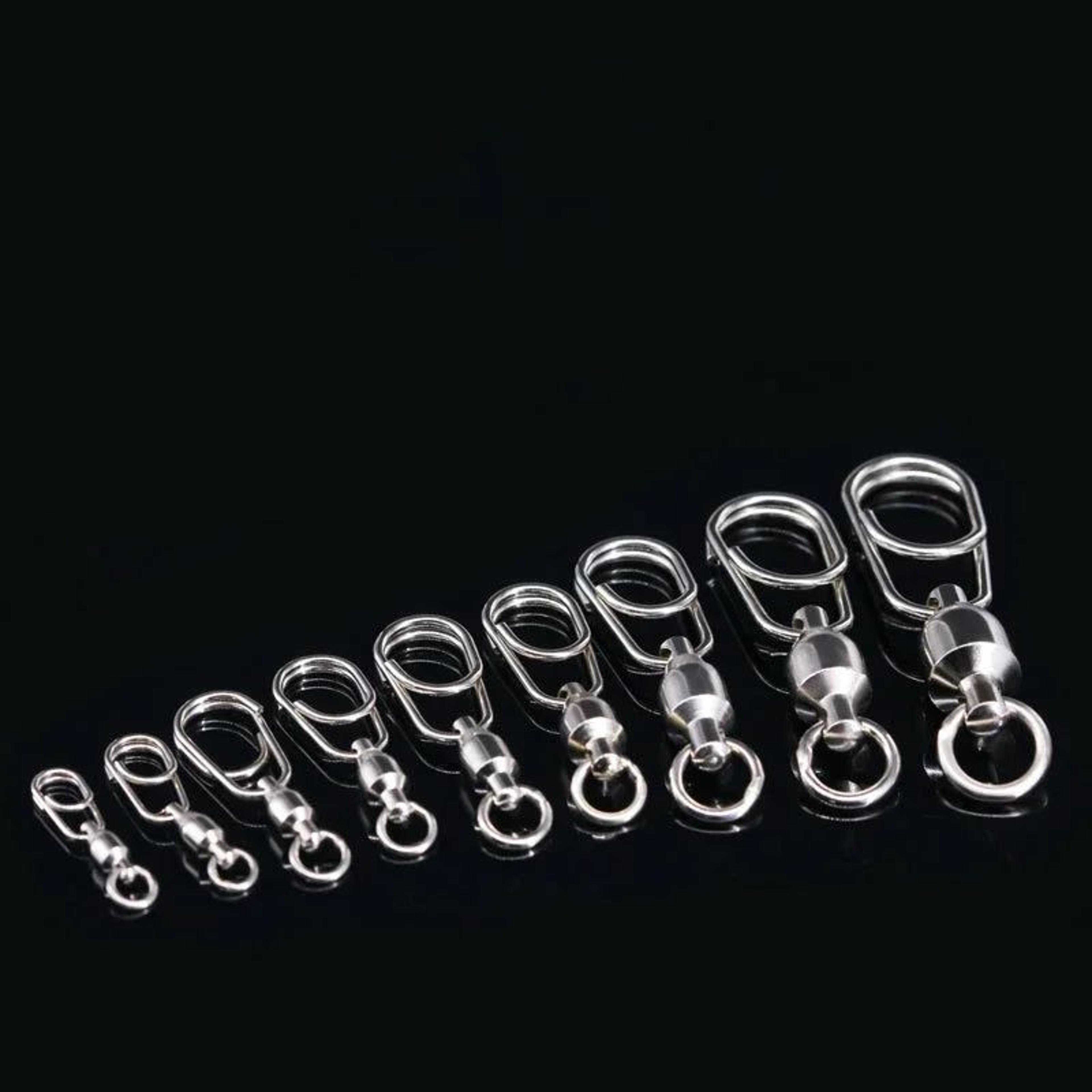 Premium Fishing Ball Bearing Swivels Stainless Steel Fishing Swivels With Solid Rings 20 Piece Pack 4