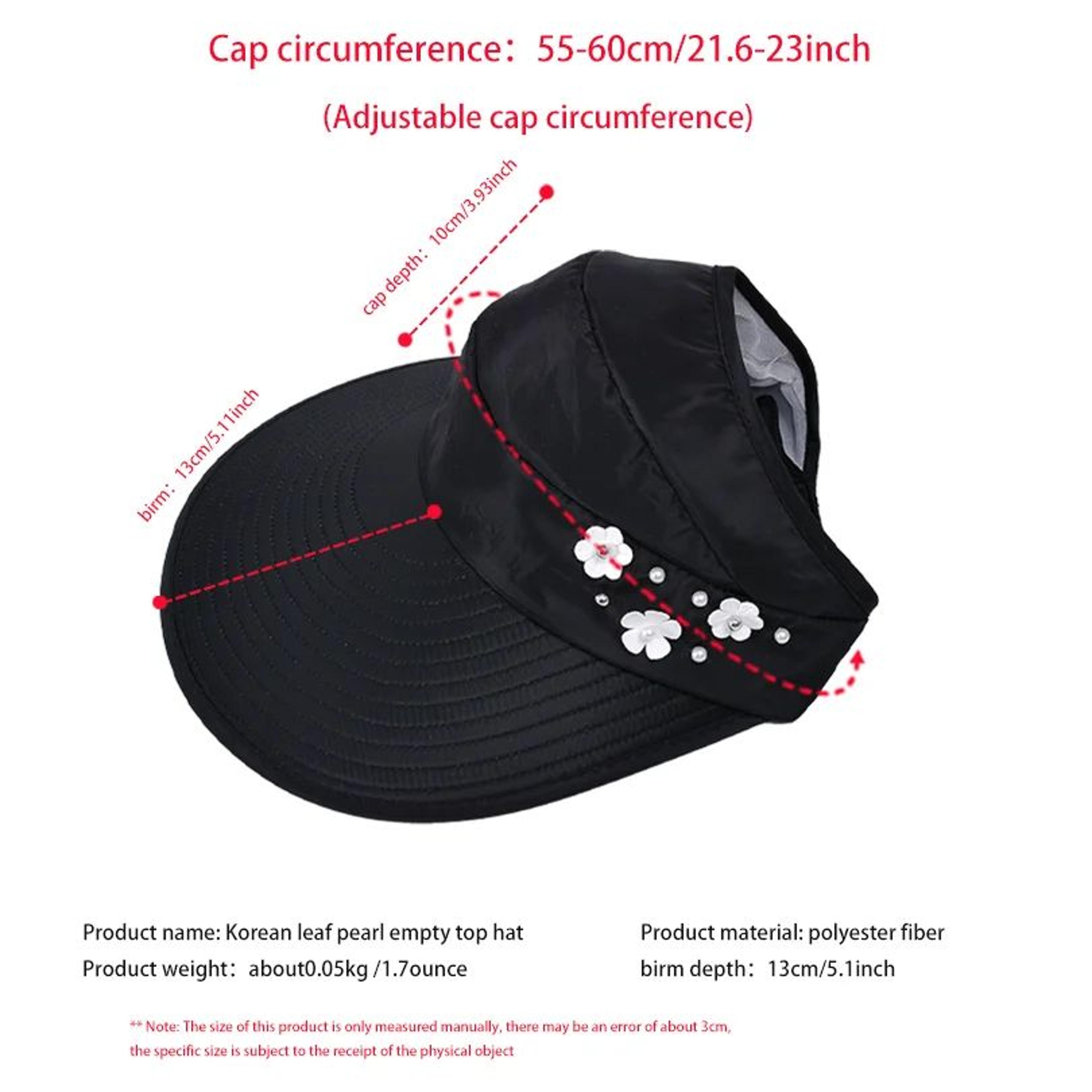 Foldable Sun Visor Hat For Women With Wide Brim Sun Hat UV Protection Beach Cap 4