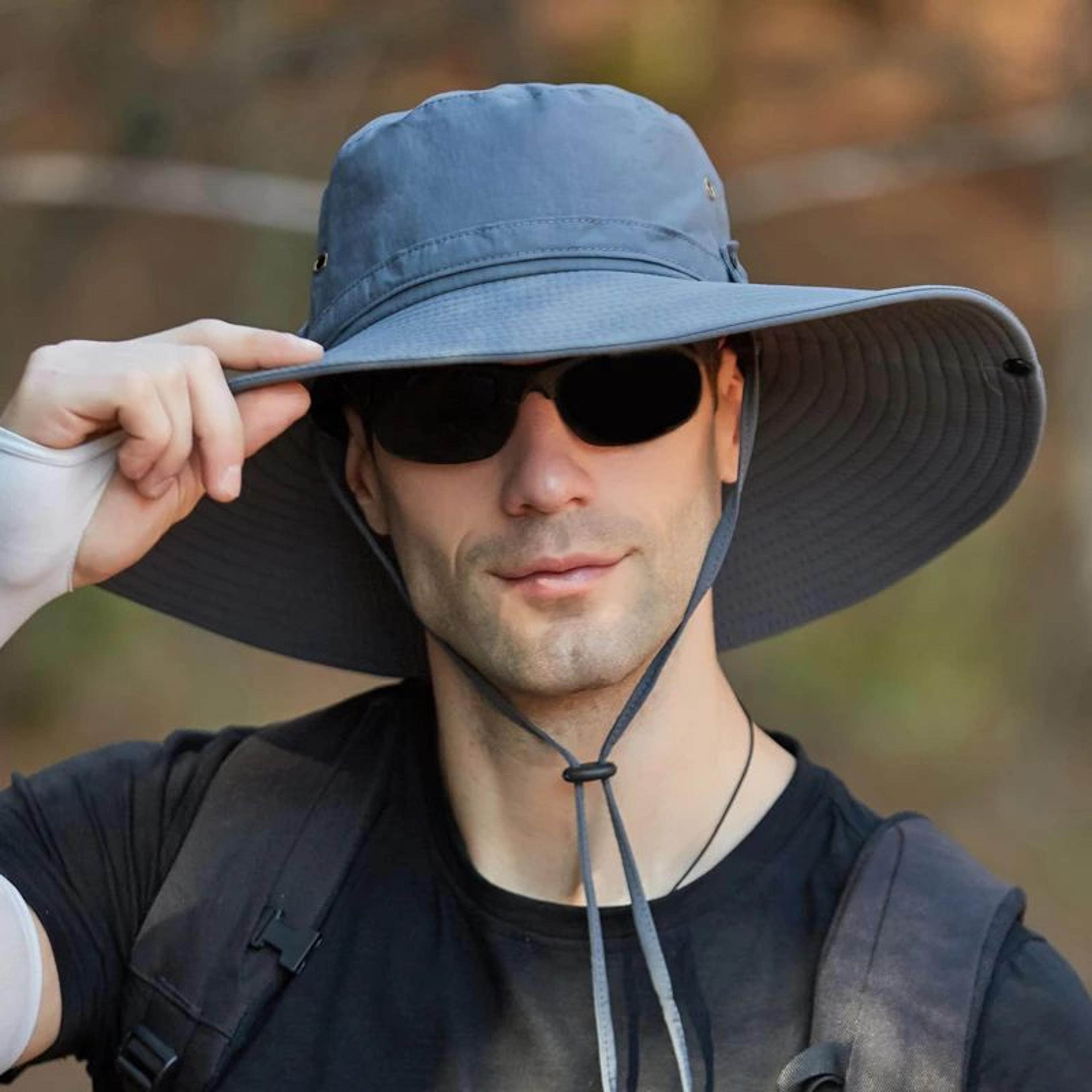 Extra Wide Brim Sun Hat For Men Lightweight UV Protection Boonie Hat 0