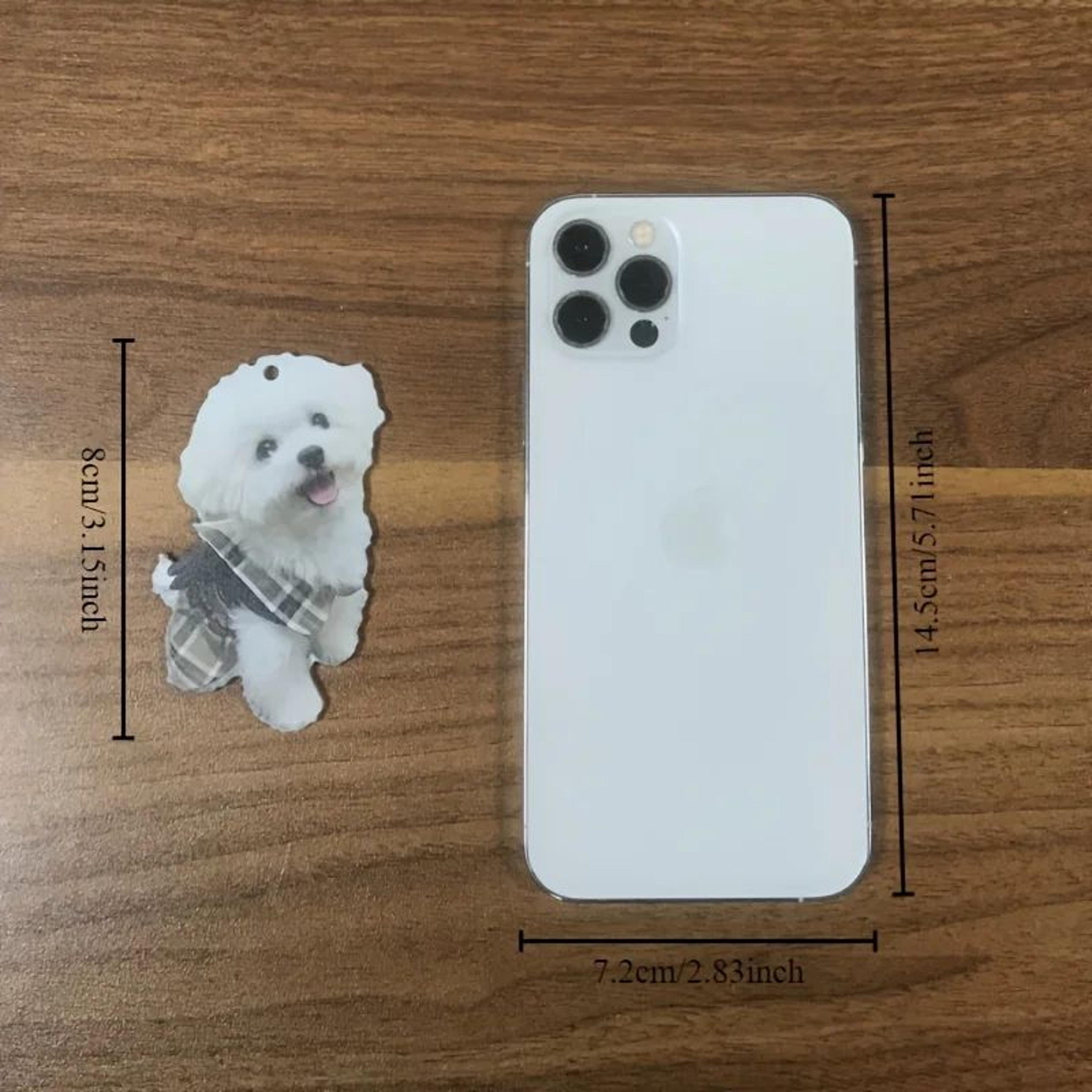 Cute Puppy Car Charm Acrylic Rearview Mirror Hanging Ornament For Car Interior Decor 3