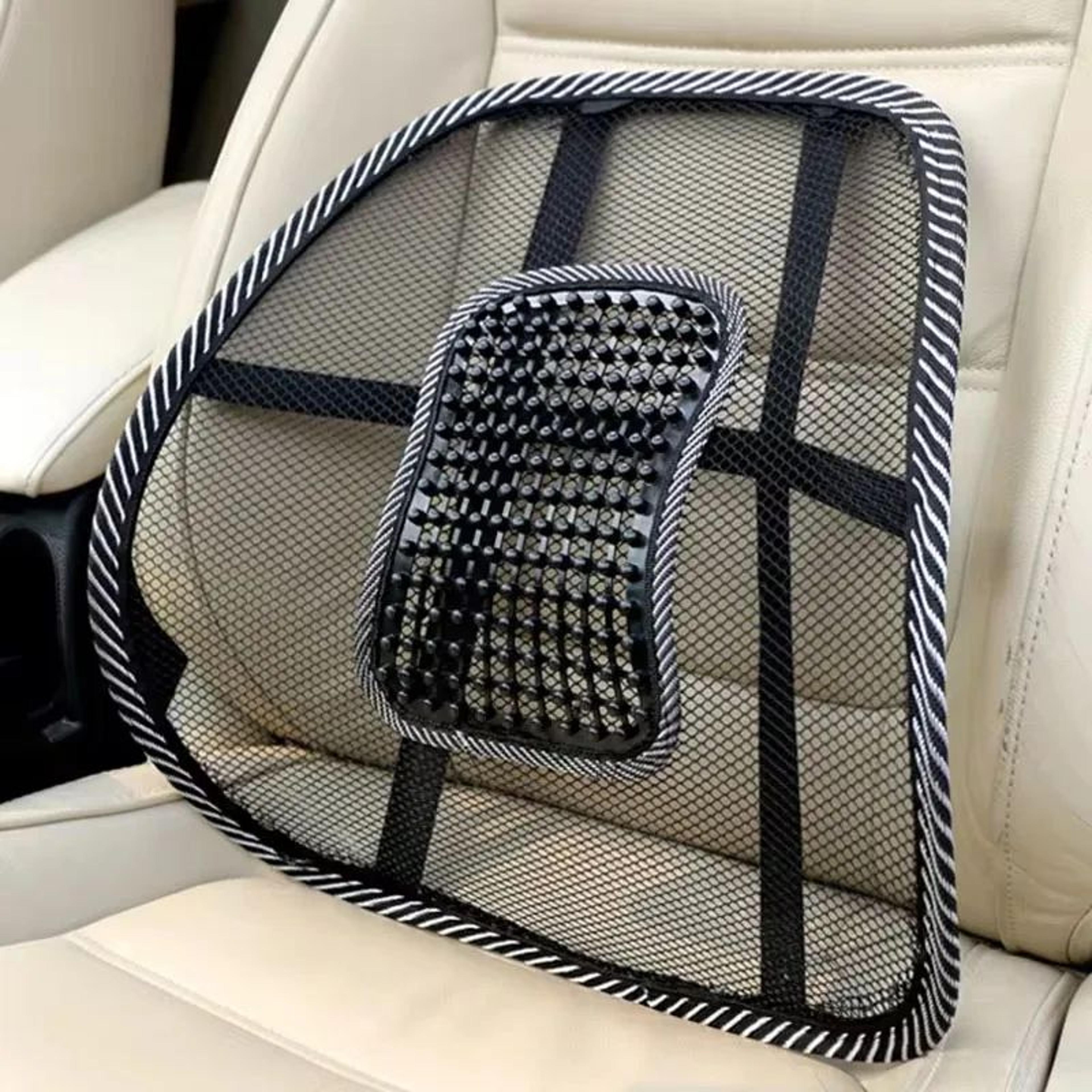 Breathable Car Lumbar Support Mesh Backrest Cushion For Comfortable Driving Seat Back Support 1