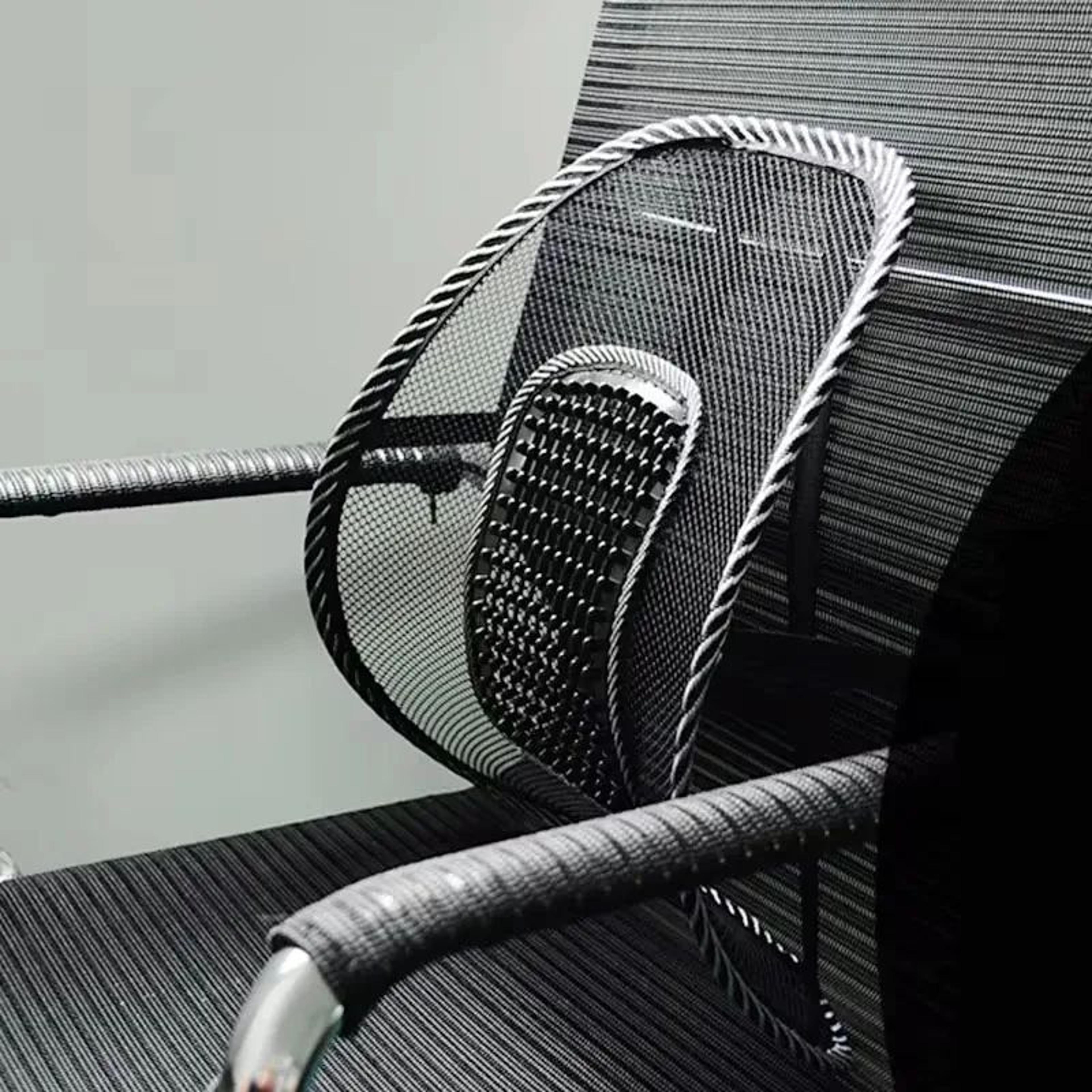 Breathable Car Lumbar Support Mesh Backrest Cushion For Comfortable Driving Seat Back Support 2