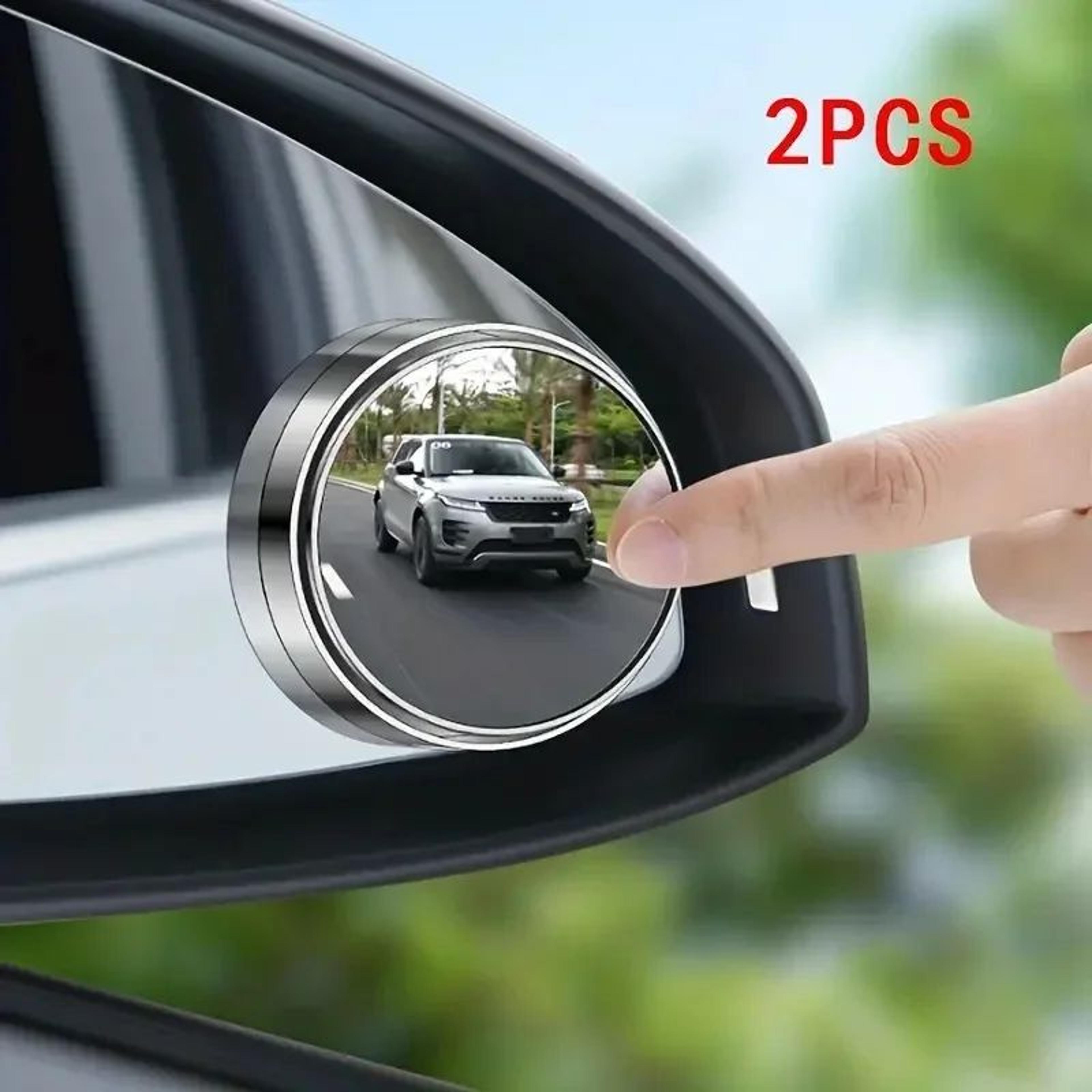360 Degree Blind Spot Mirror Wide Angle Car Side Mirror Stick On Convex Safety Mirror 2 Pack 0