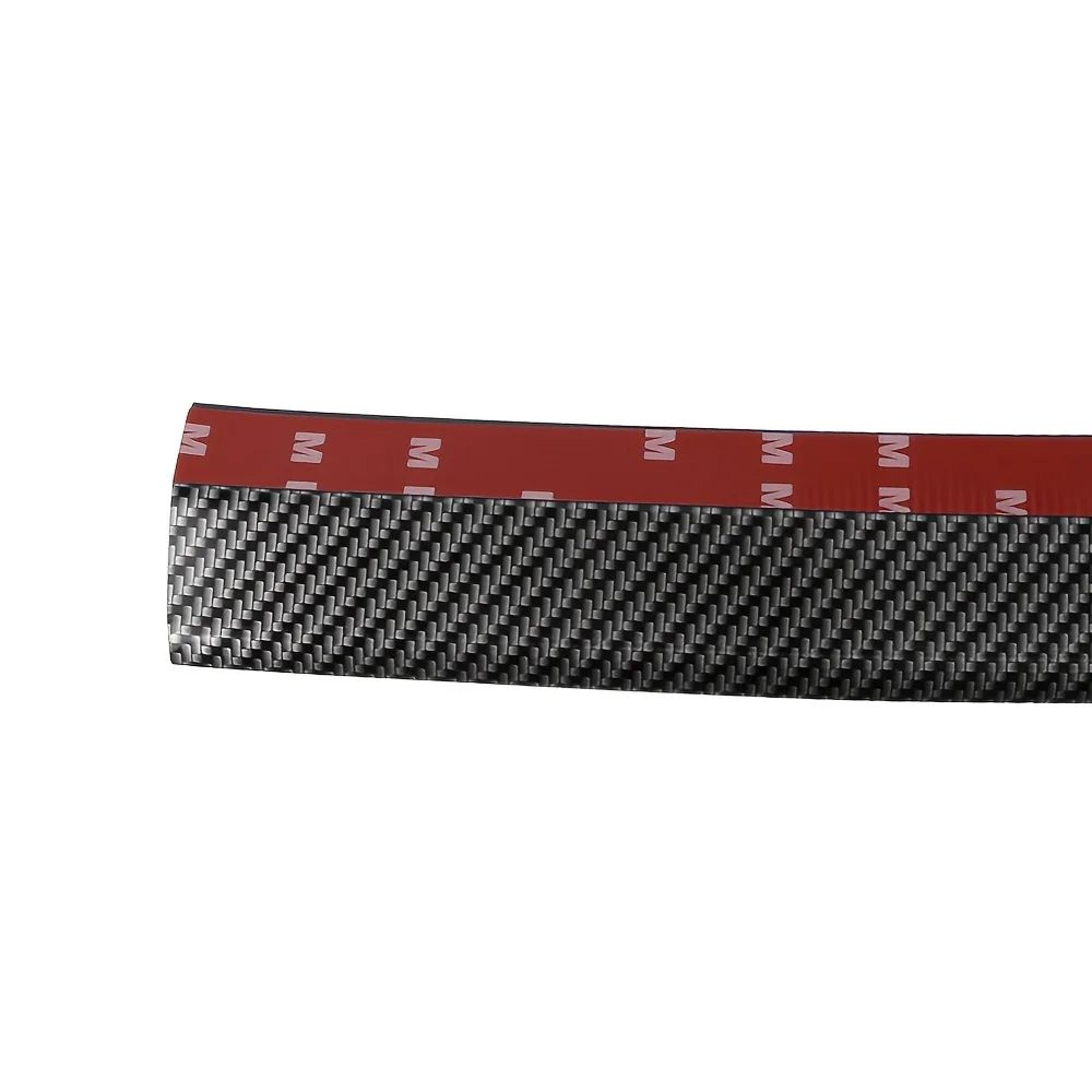 Universal Carbon Fiber Front Lip Bumper Protector Strip For Cars Anti Scratch Rubber Bumper Lip Tri 5