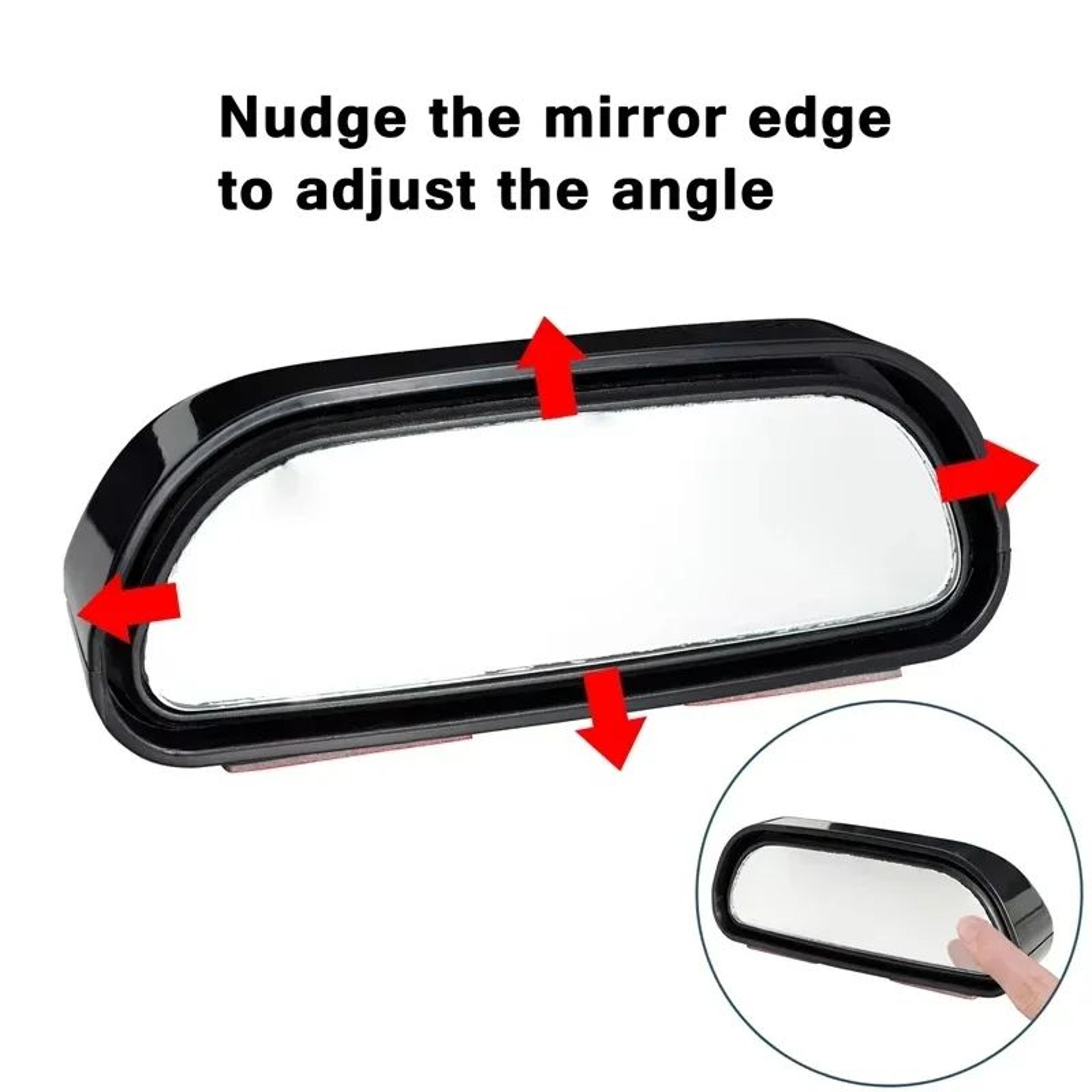 Adjustable Blind Spot Mirror Wide Angle Car Side Mirror Convex Rearview Mirror For Safer Driving 2