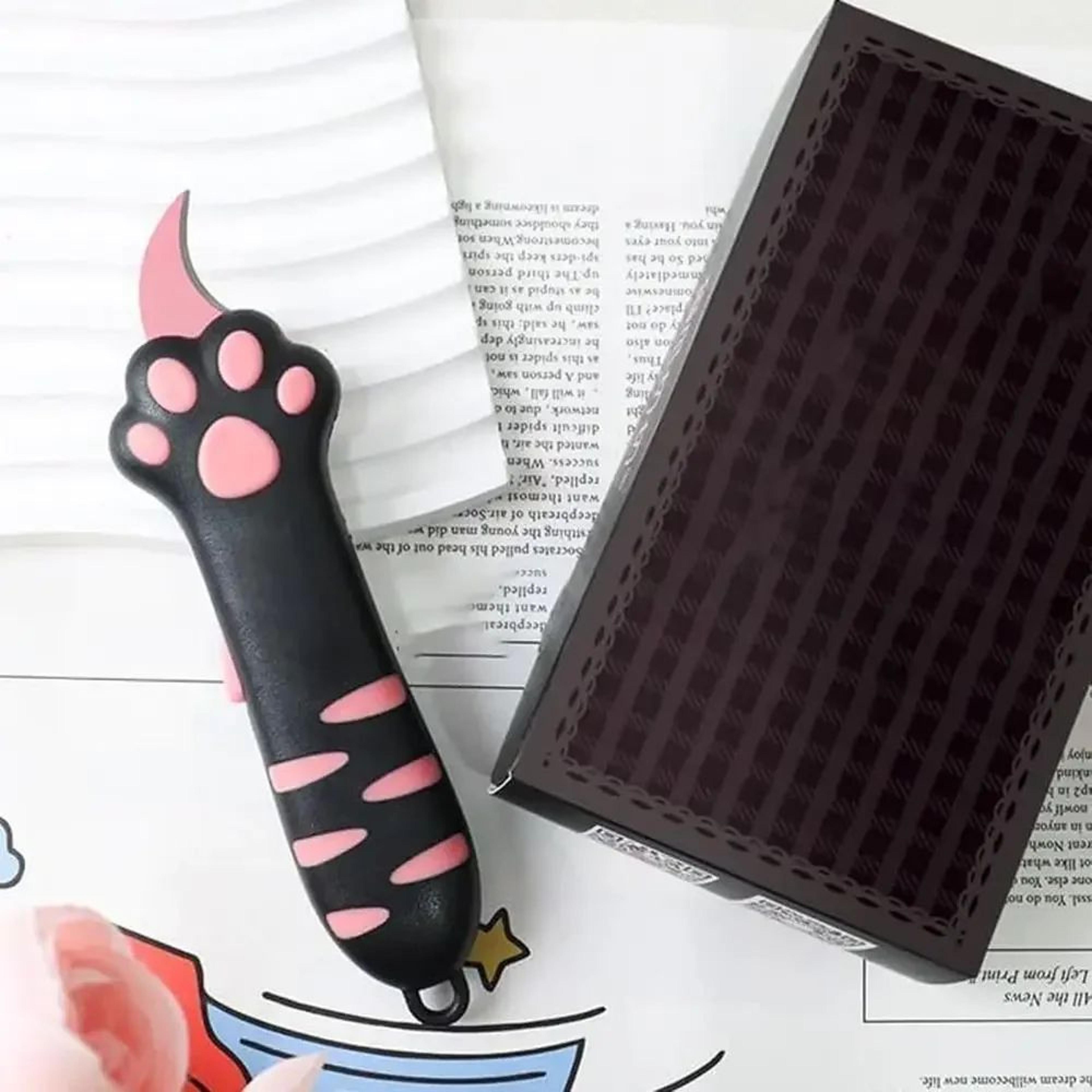 Cute Cat Claw Mini Utility Knife Portable Box Cutter For Crafts Packages And Everyday Use 3