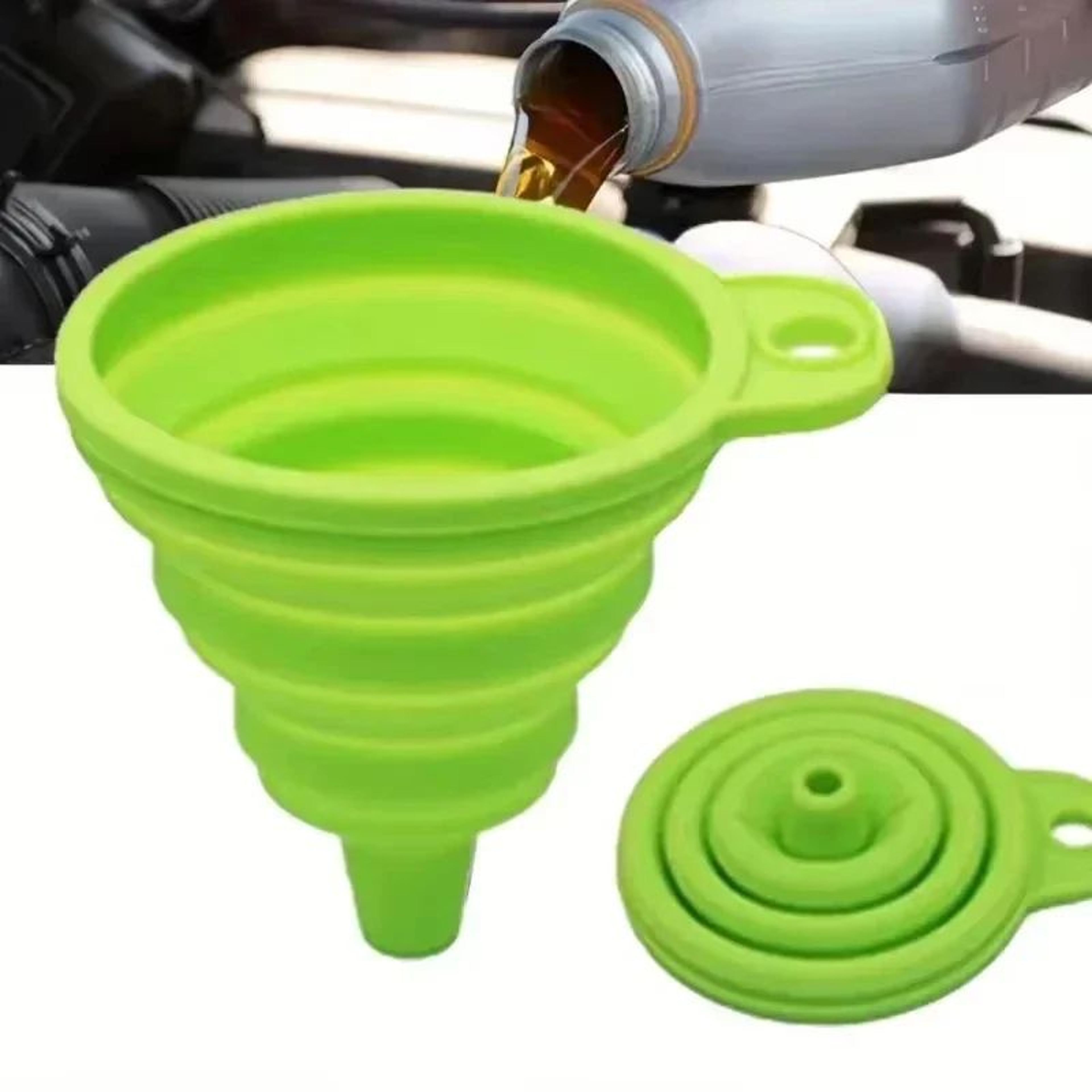 Mini Collapsible Silicone Funnel For Automotive Fluid Transfer And Household Bottle Filling 2