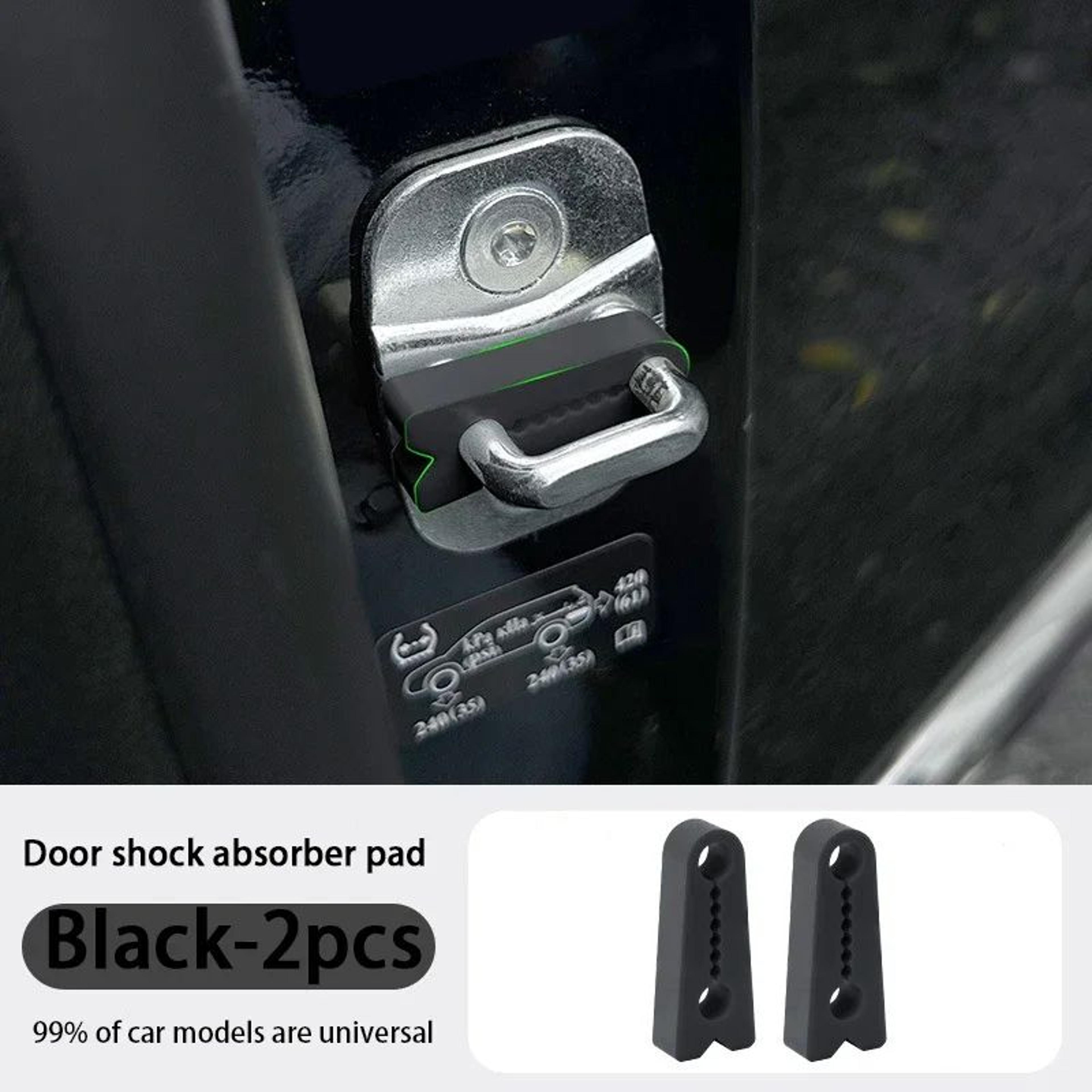 SilentGuard Universal Car Door Lock Protector Silicone Shock Absorber Pads 8