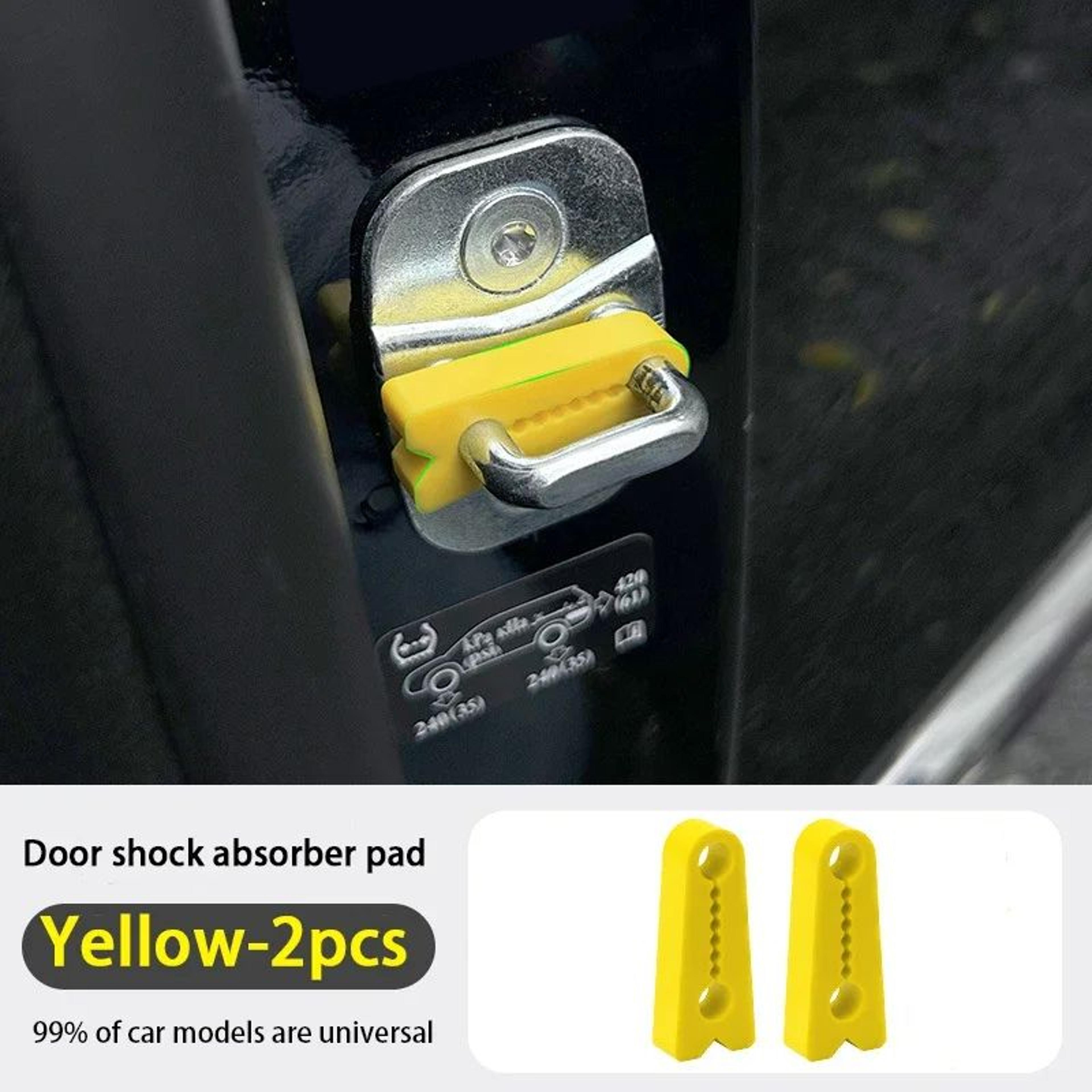 SilentGuard Universal Car Door Lock Protector Silicone Shock Absorber Pads 10