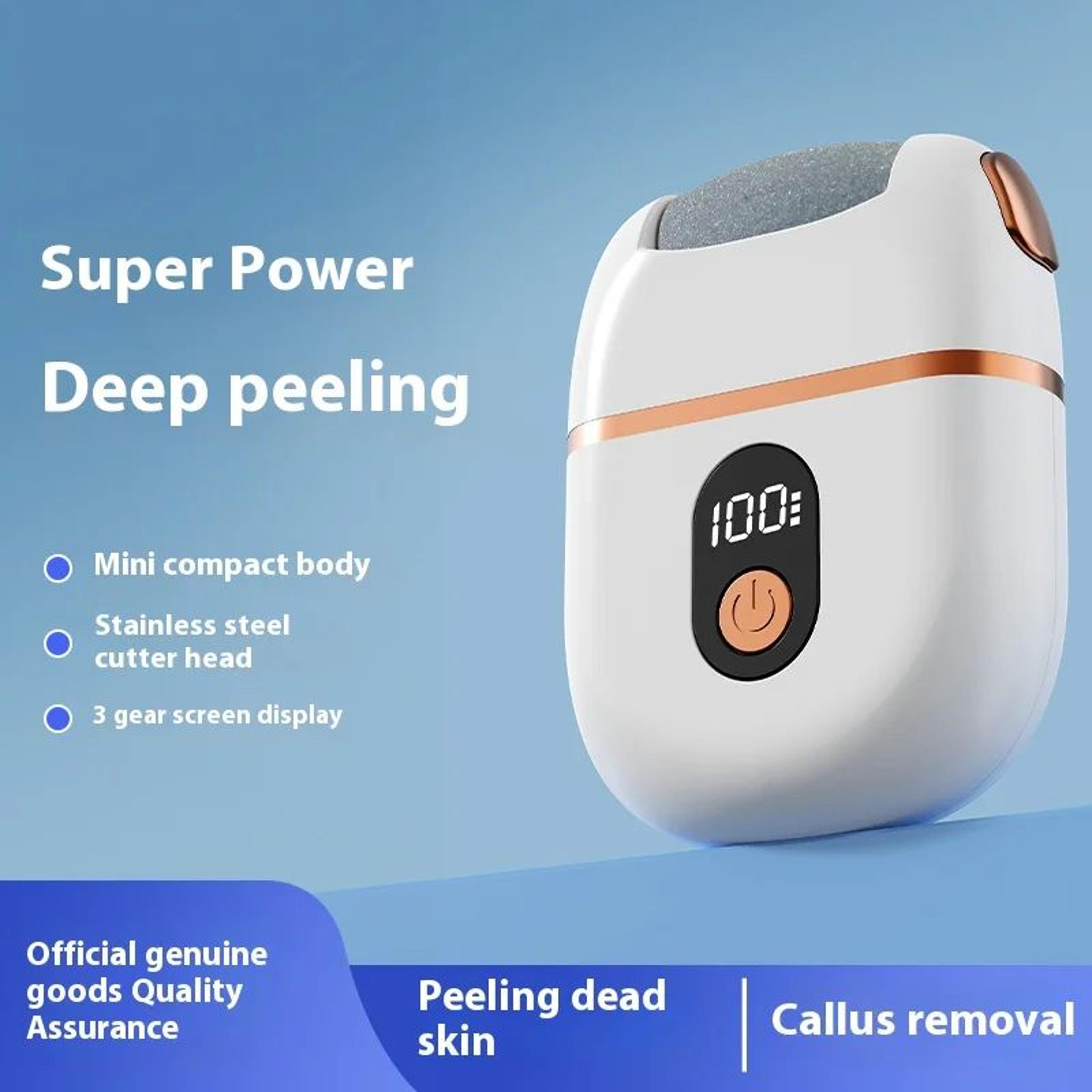 SmoothStep Electric Foot File Rechargeable Callus Remover For Dry Cracked Feet 3