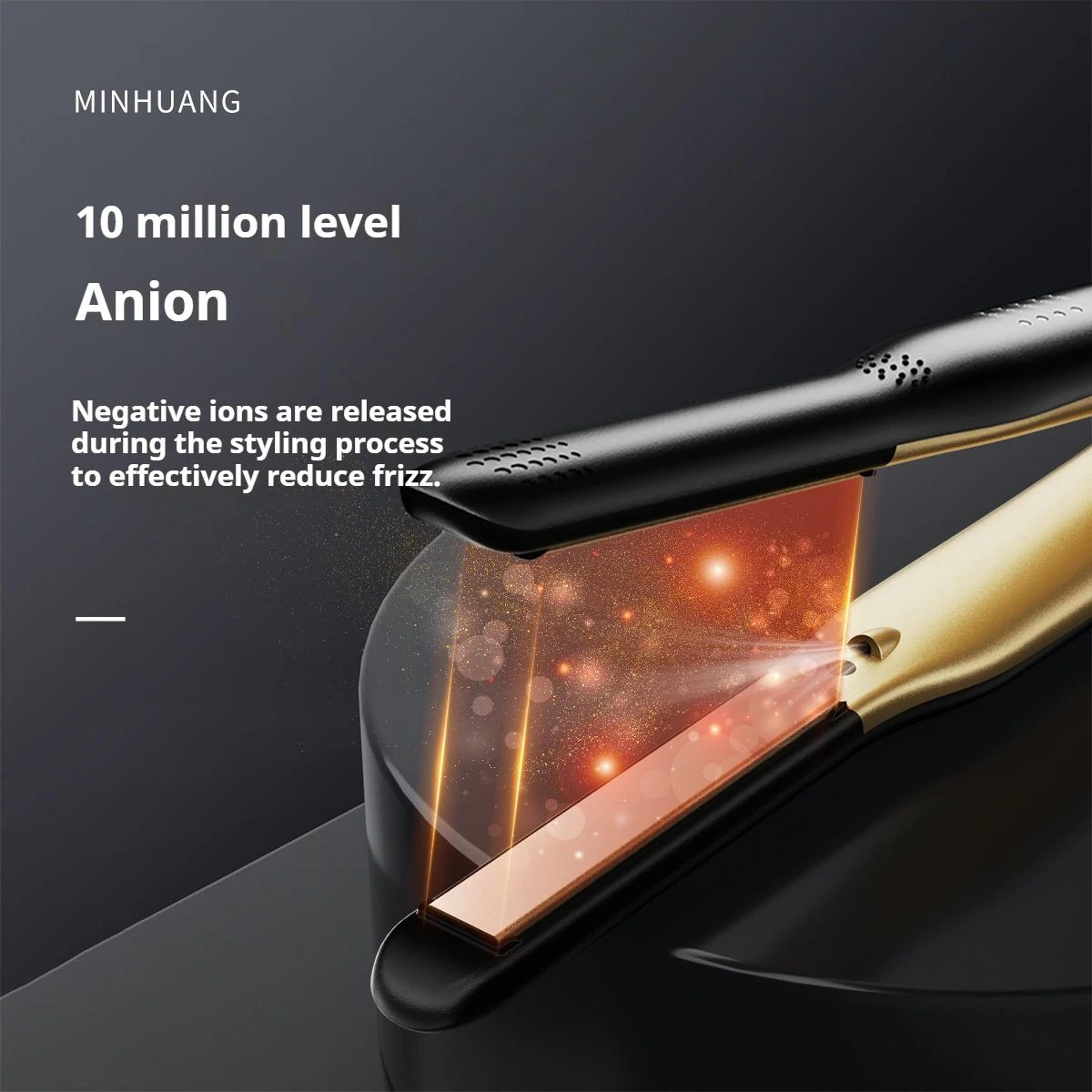 Mini Ceramic Hair Straightener With Adjustable Temperature And Negative Ion Flat Iron 1
