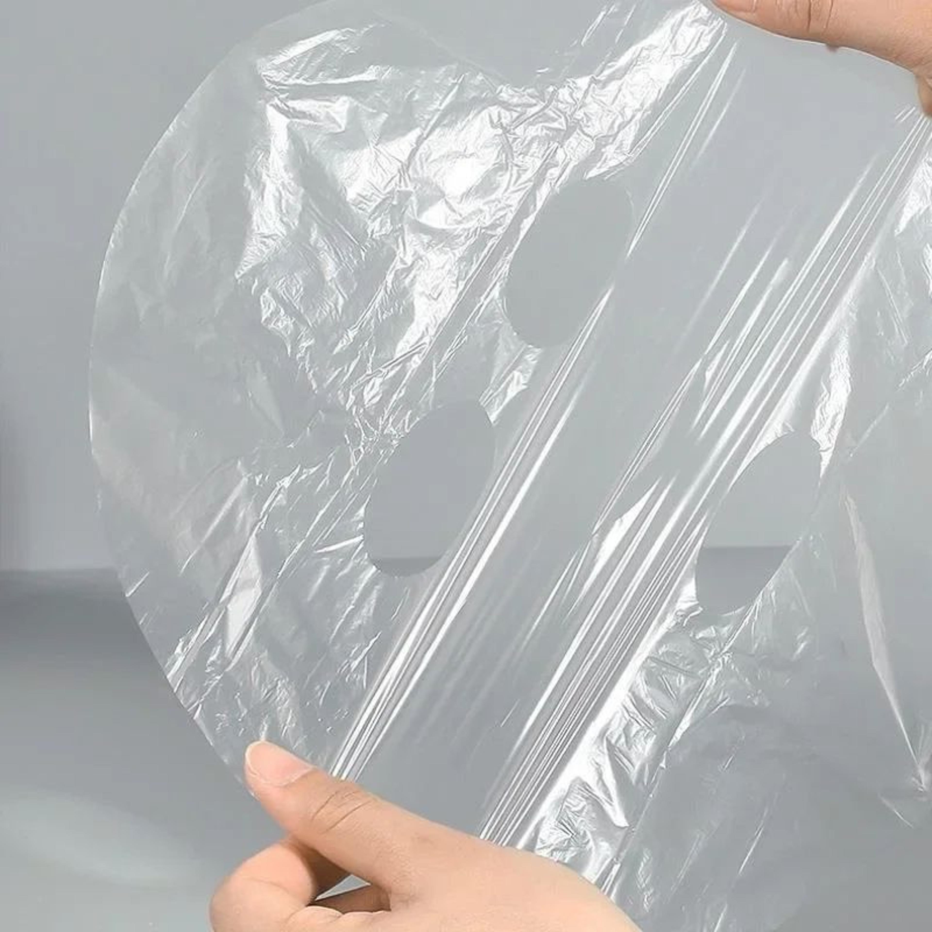 Disposable Facial Plastic Wrap 100 Pack PE Face Mask Covers For Enhanced Skincare Absorption 2