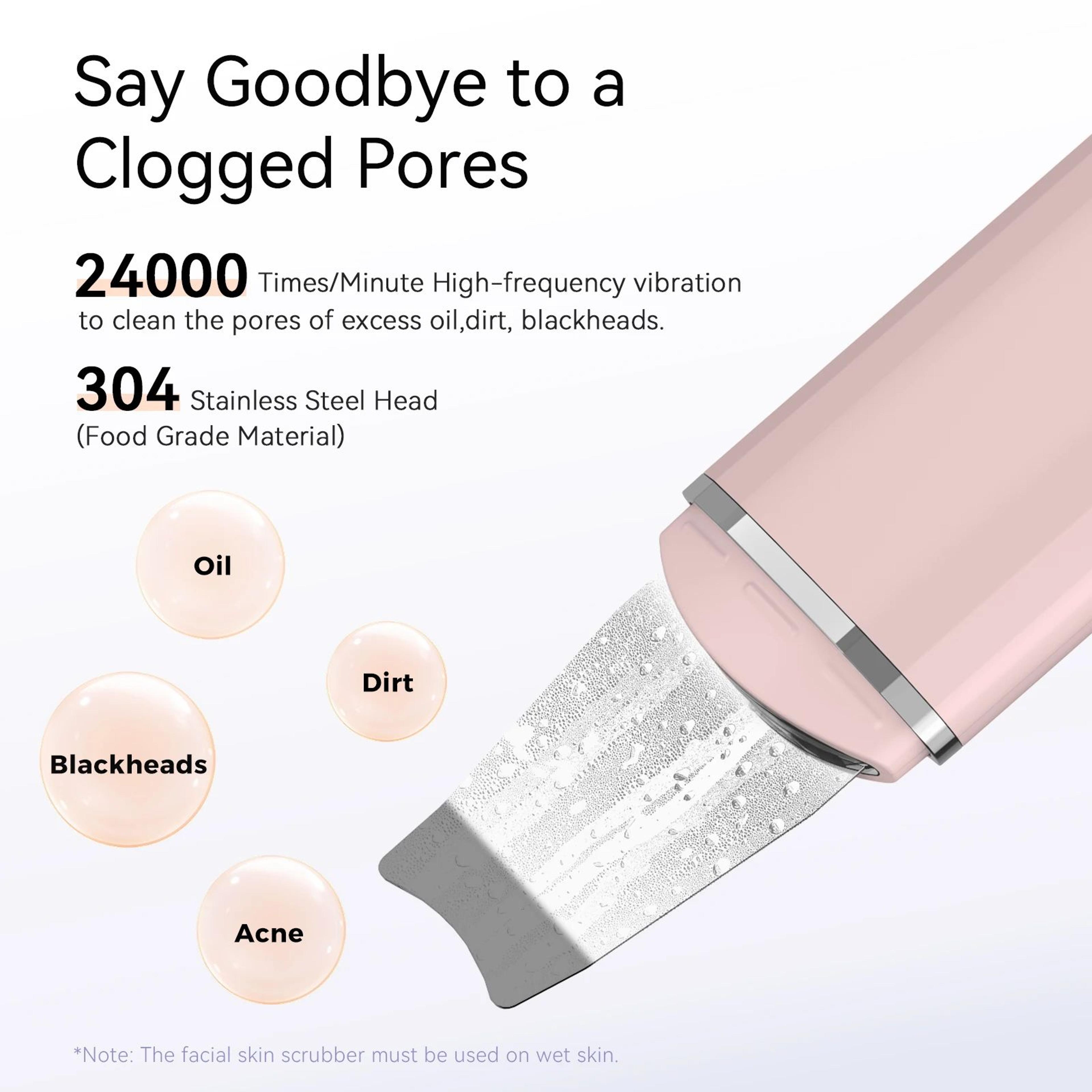 ANLAN Ultrasonic Skin Scrubber Deep Pore Cleanser Face Cleansing Device 2