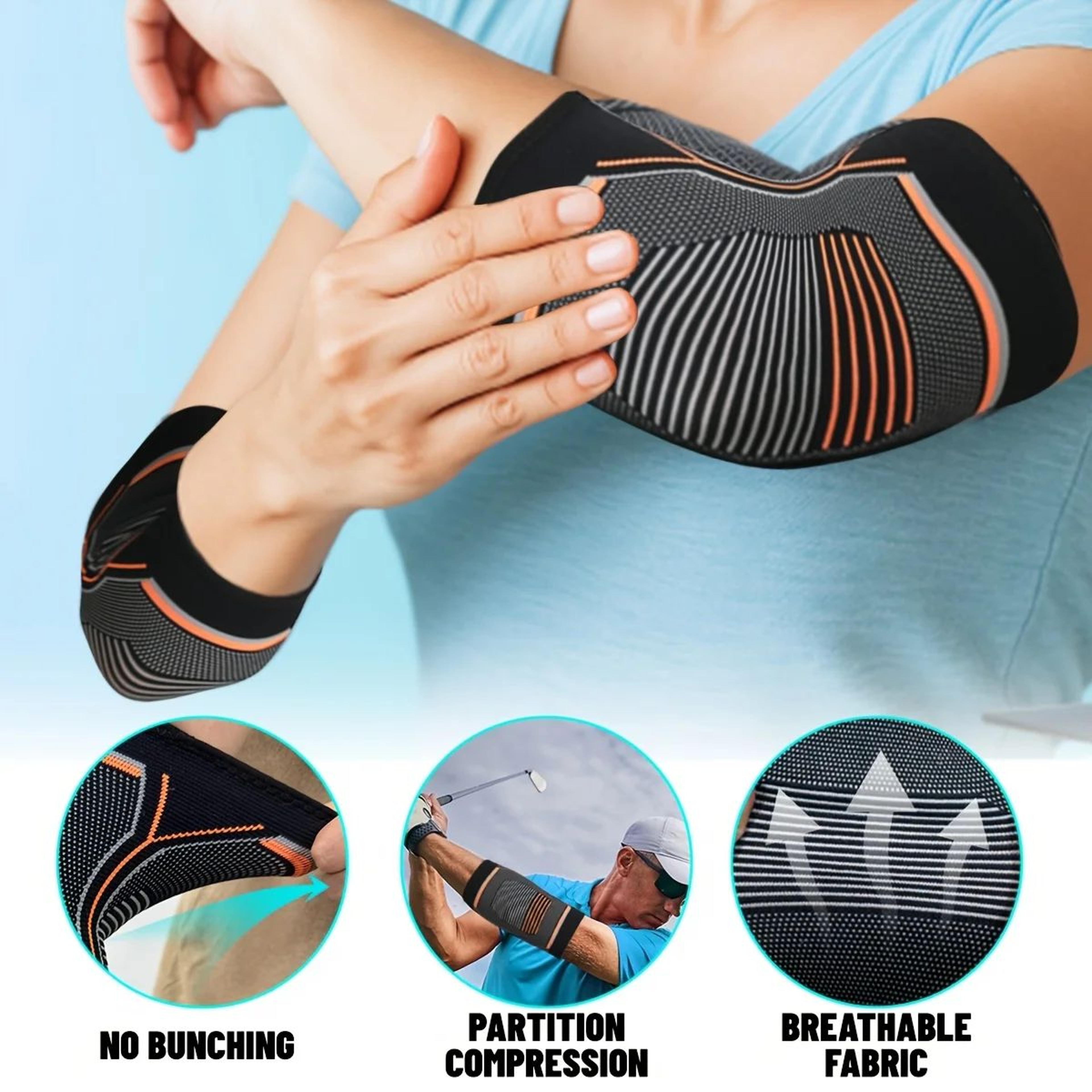 FlexGuard Elbow Compression Sleeve For Tennis Elbow And Tendon Support 4