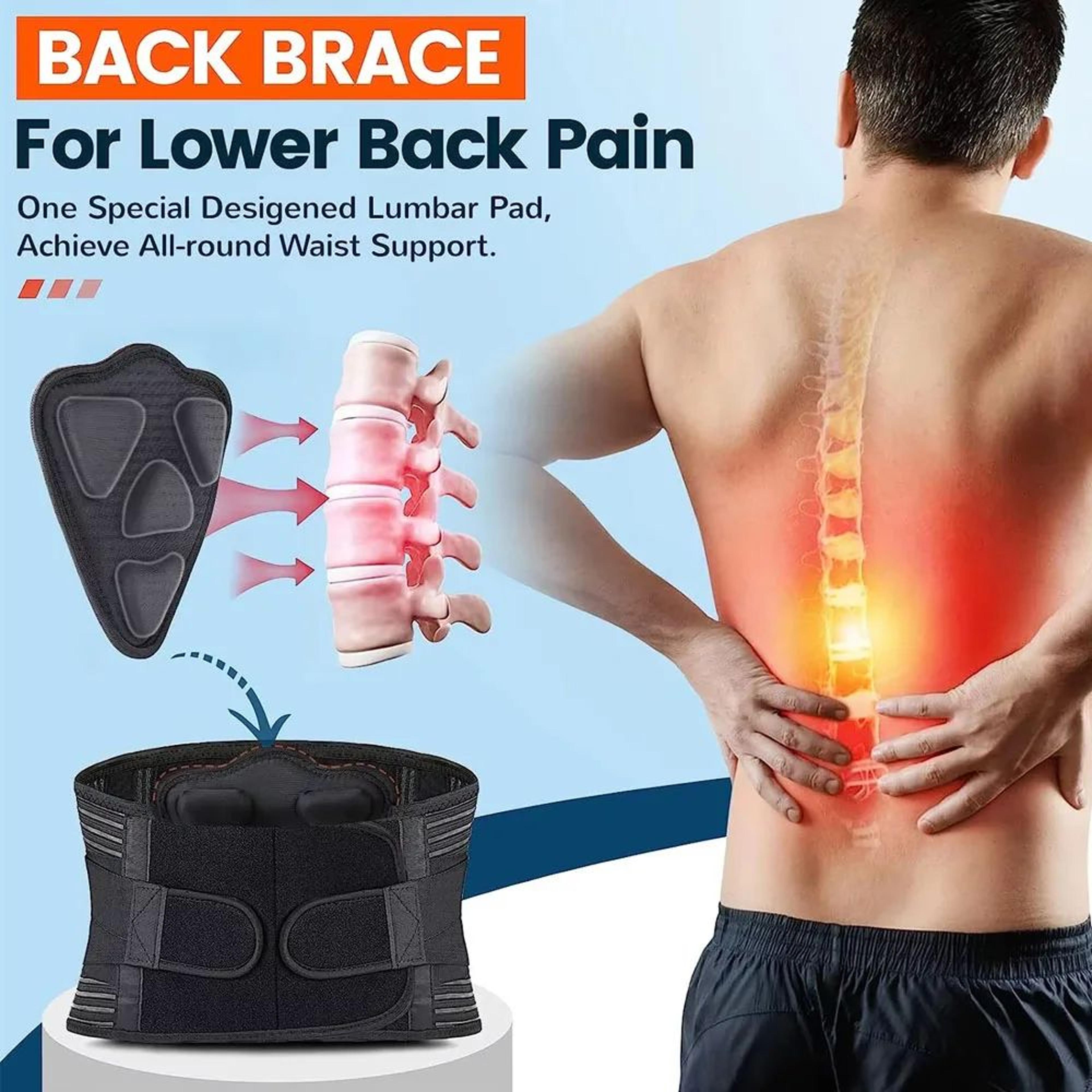 FlexGuard Adjustable Lower Back Support Belt For Men And Women With Lumbar Compression 3