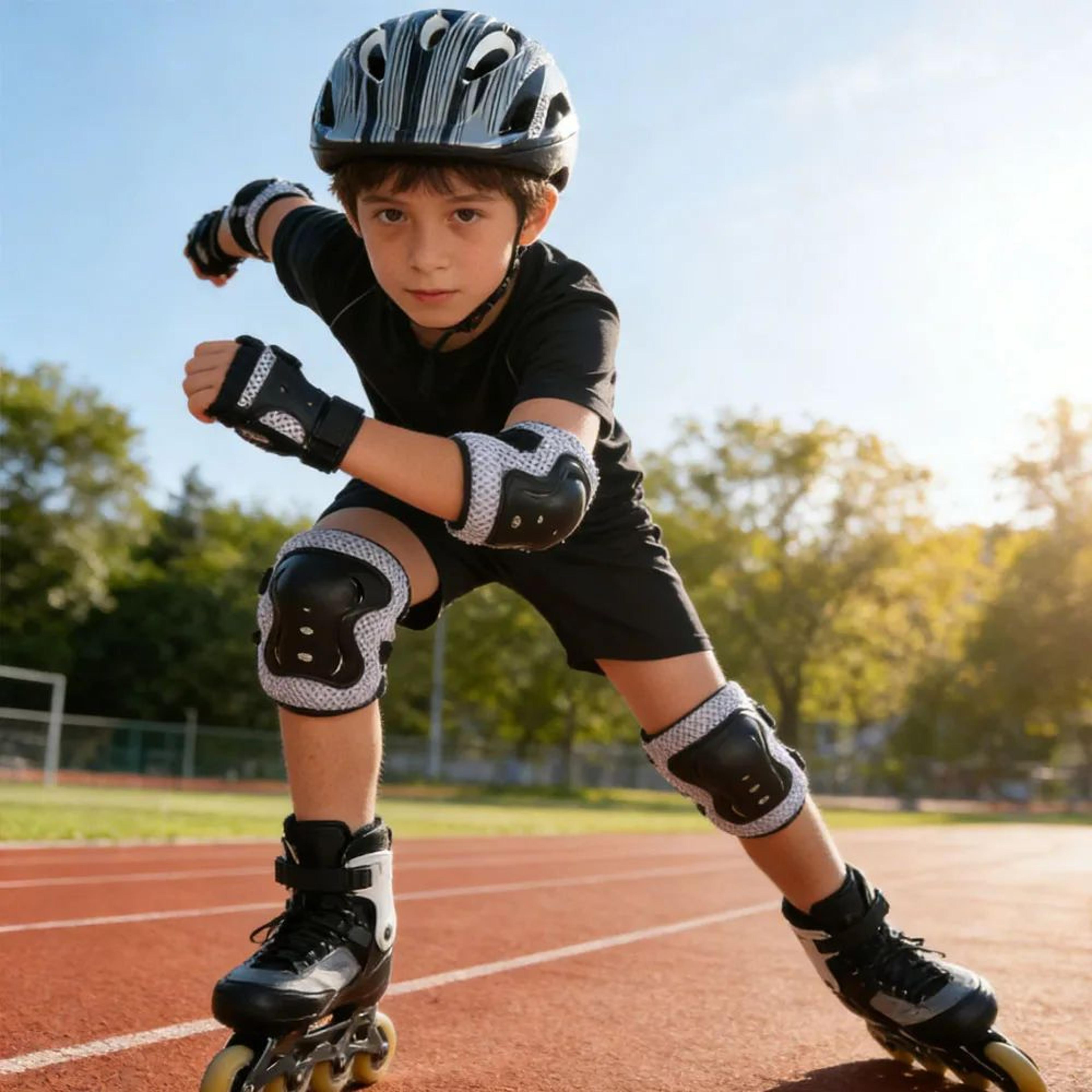 Kids Protective Gear Set With Knee Pads And Elbow Pads For Skating Cycling And Outdoor Sports 4