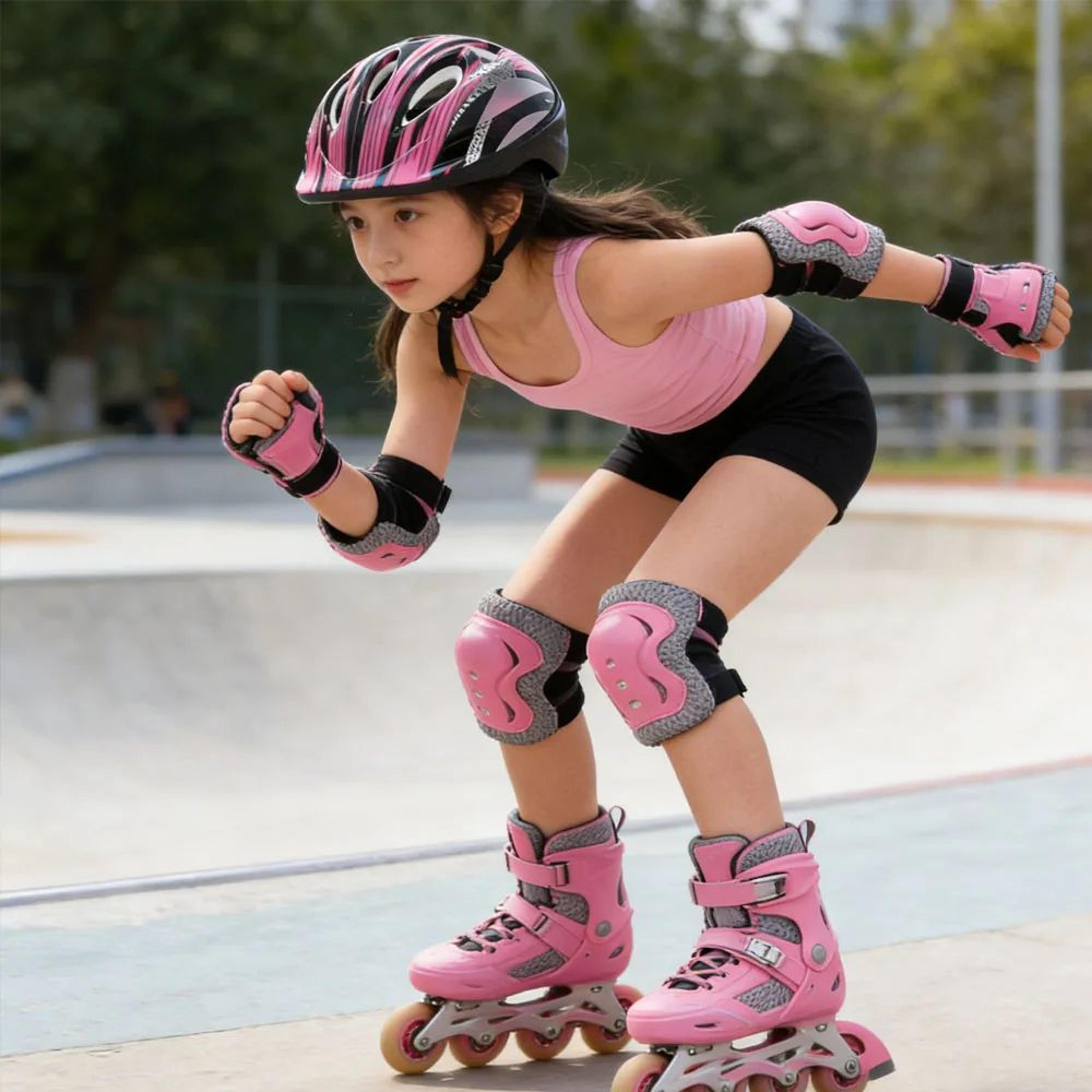 Kids Protective Gear Set With Knee Pads And Elbow Pads For Skating Cycling And Outdoor Sports 5