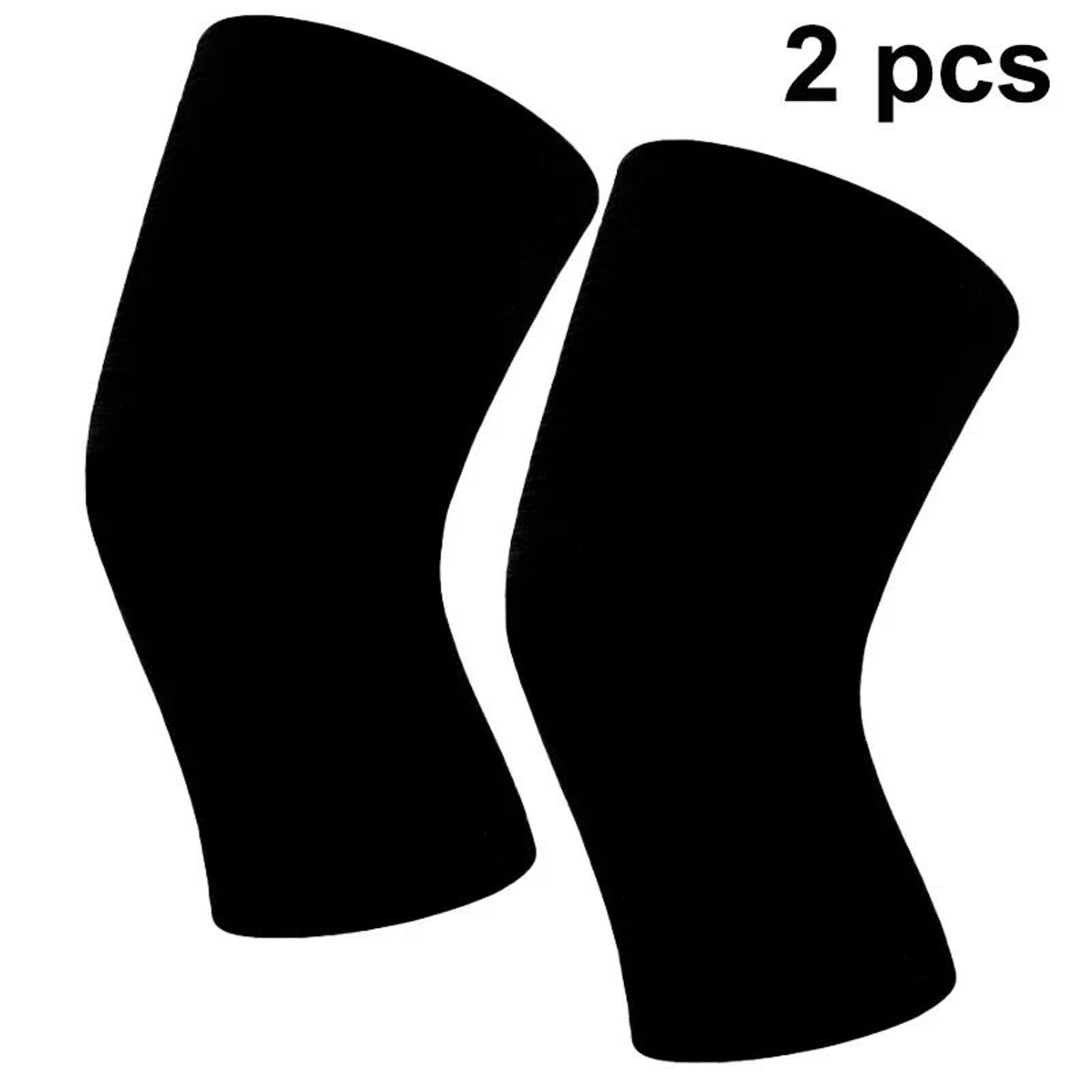 FlexGuard Knee Compression Sleeves 2 Pcs Elastic Knee Support For Sports Arthritis  Daily Comfort 7