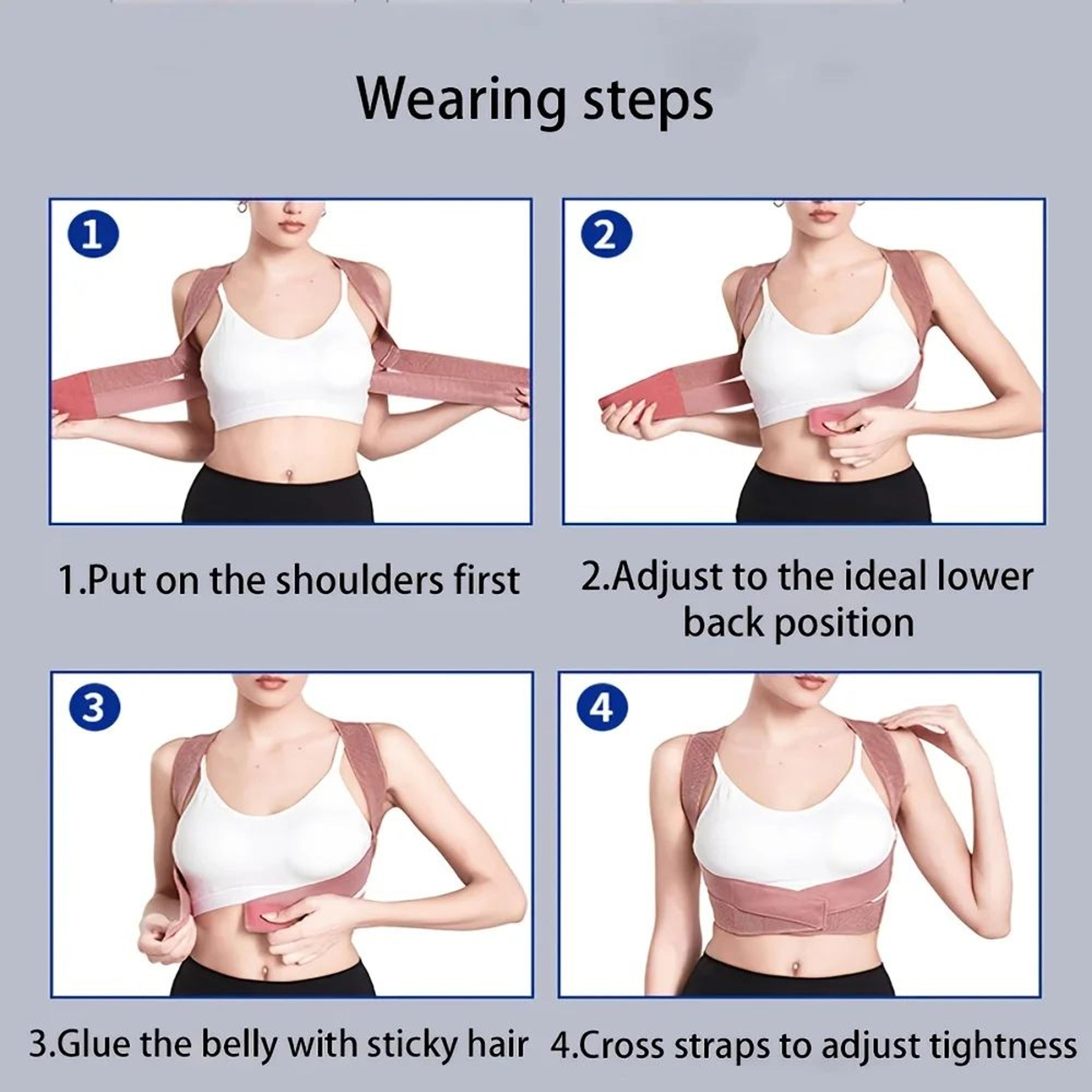 PowerAlign Posture Corrector Back Brace With Adjustable Shoulder Support 4