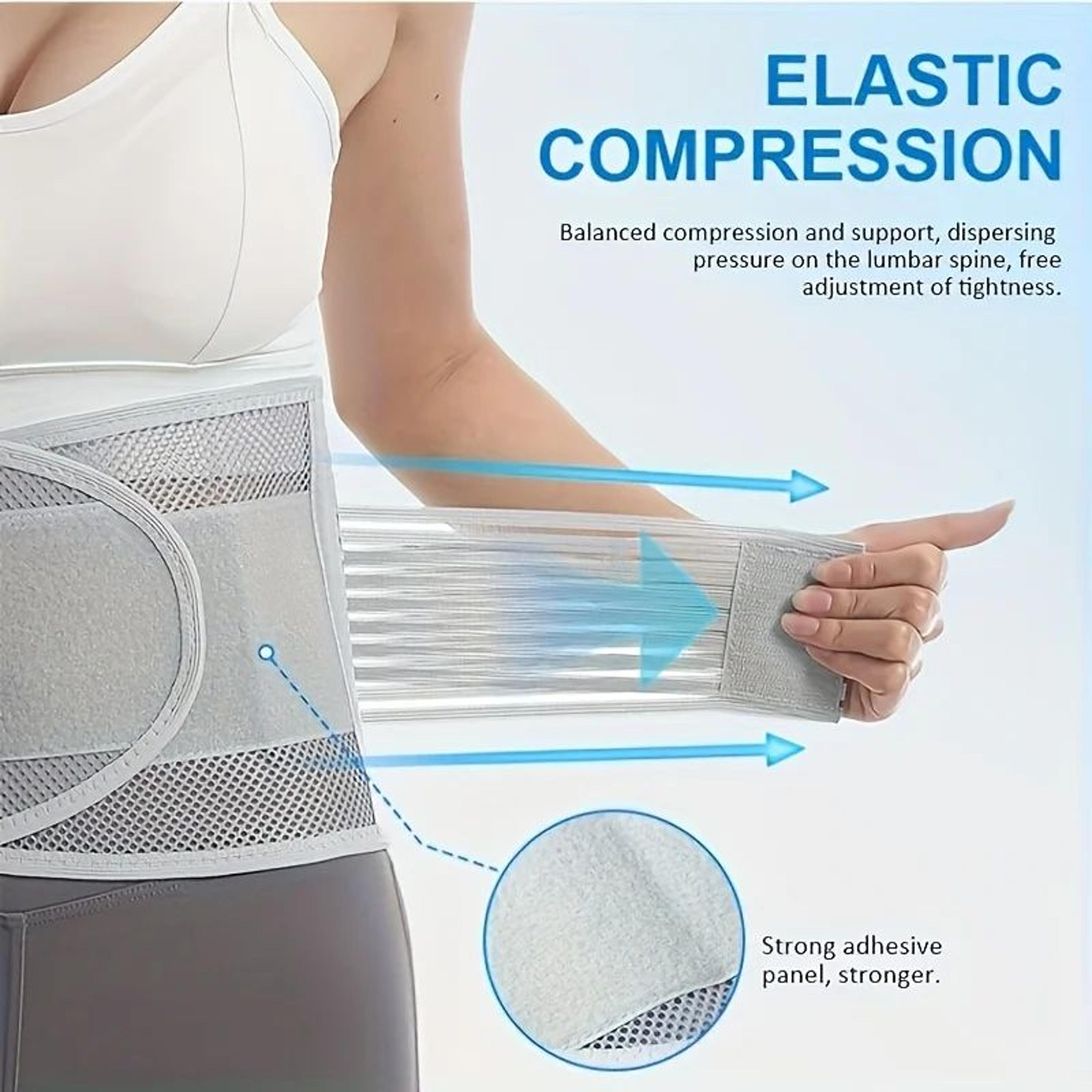 Reinforced Lumbar Back Support Belt With Breathable Mesh Compression For Men And Women 3