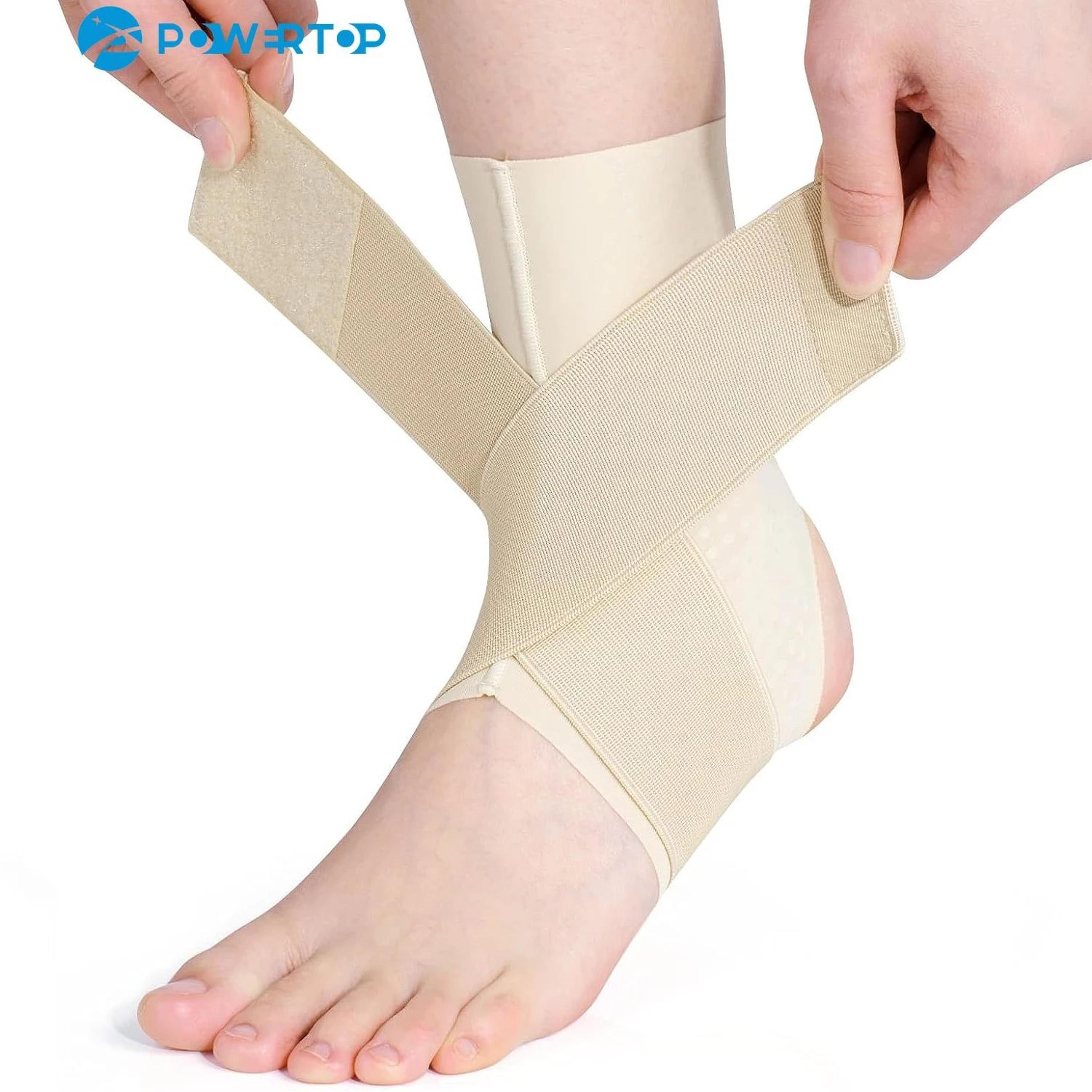 flexiguard adjustable ankle brace compression support wrap for sprain recovery and sports stability