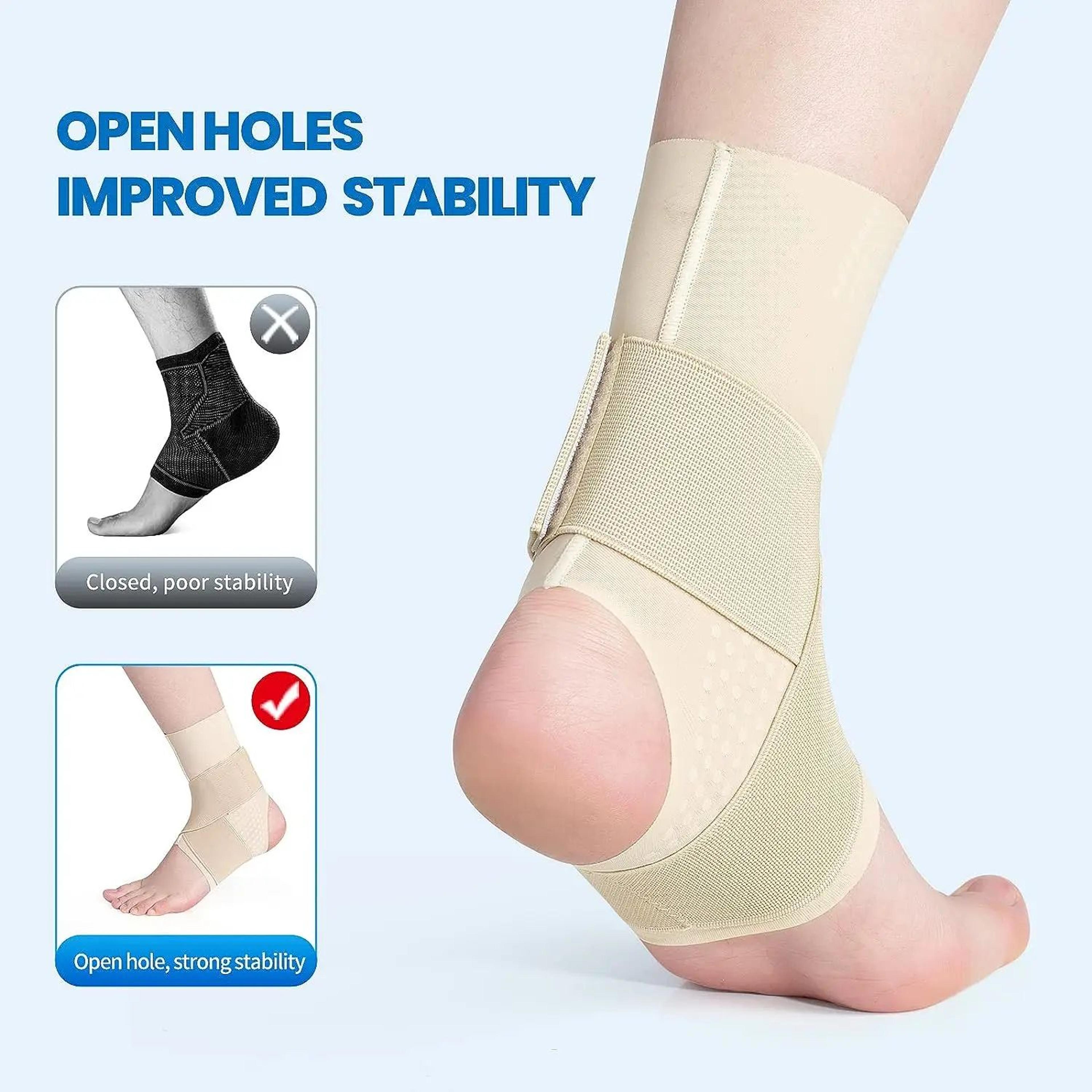 FlexiGuard Adjustable Ankle Brace Compression Support Wrap For Sprain Recovery And Sports Stability 2