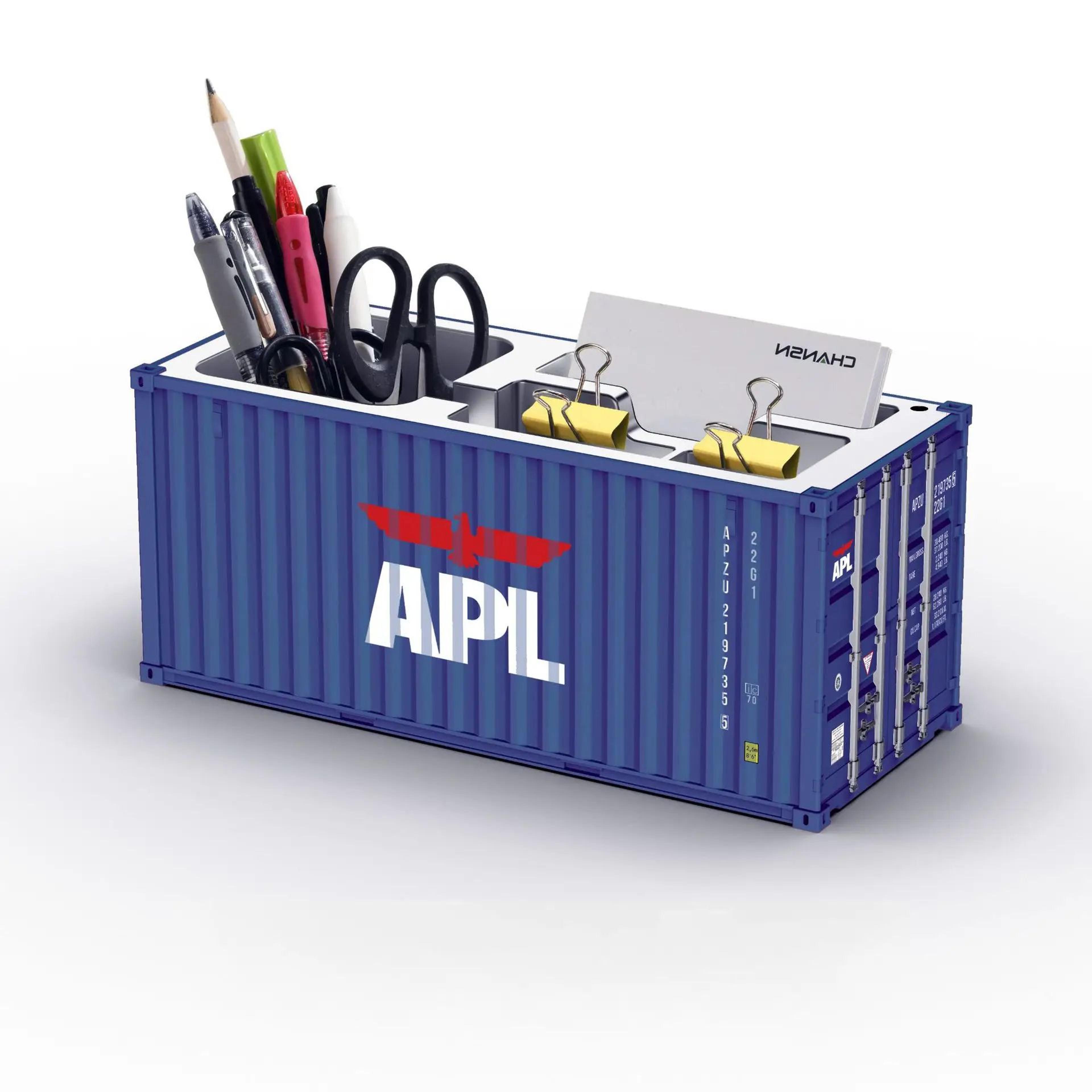 Shipping Container Pen Holder Desk Organizer Desktop Storage Box 8