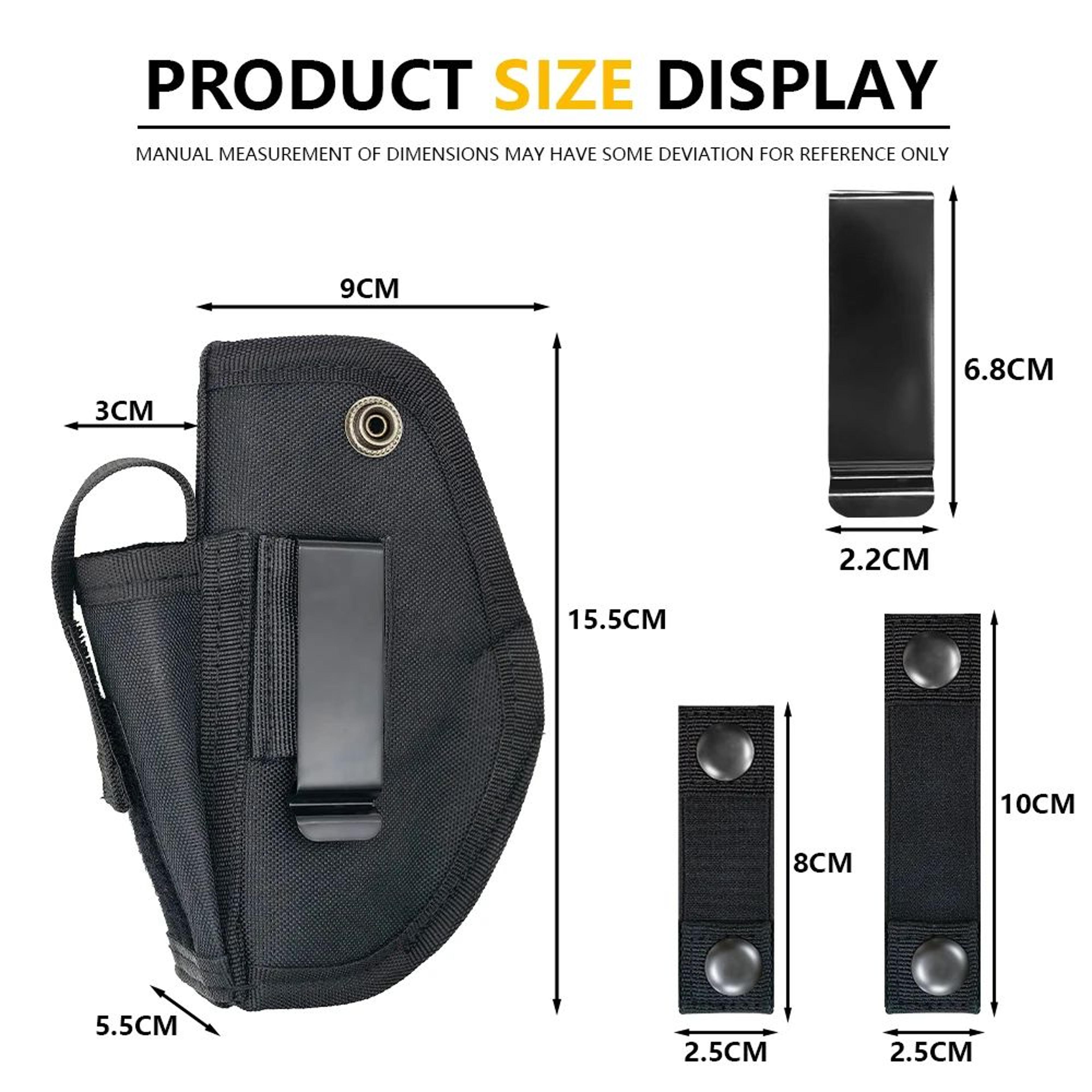 Universal MOLLE Pistol Holster With Magazine Pouch Adjustable Tactical Gun Holster Right Or Left Ha 1