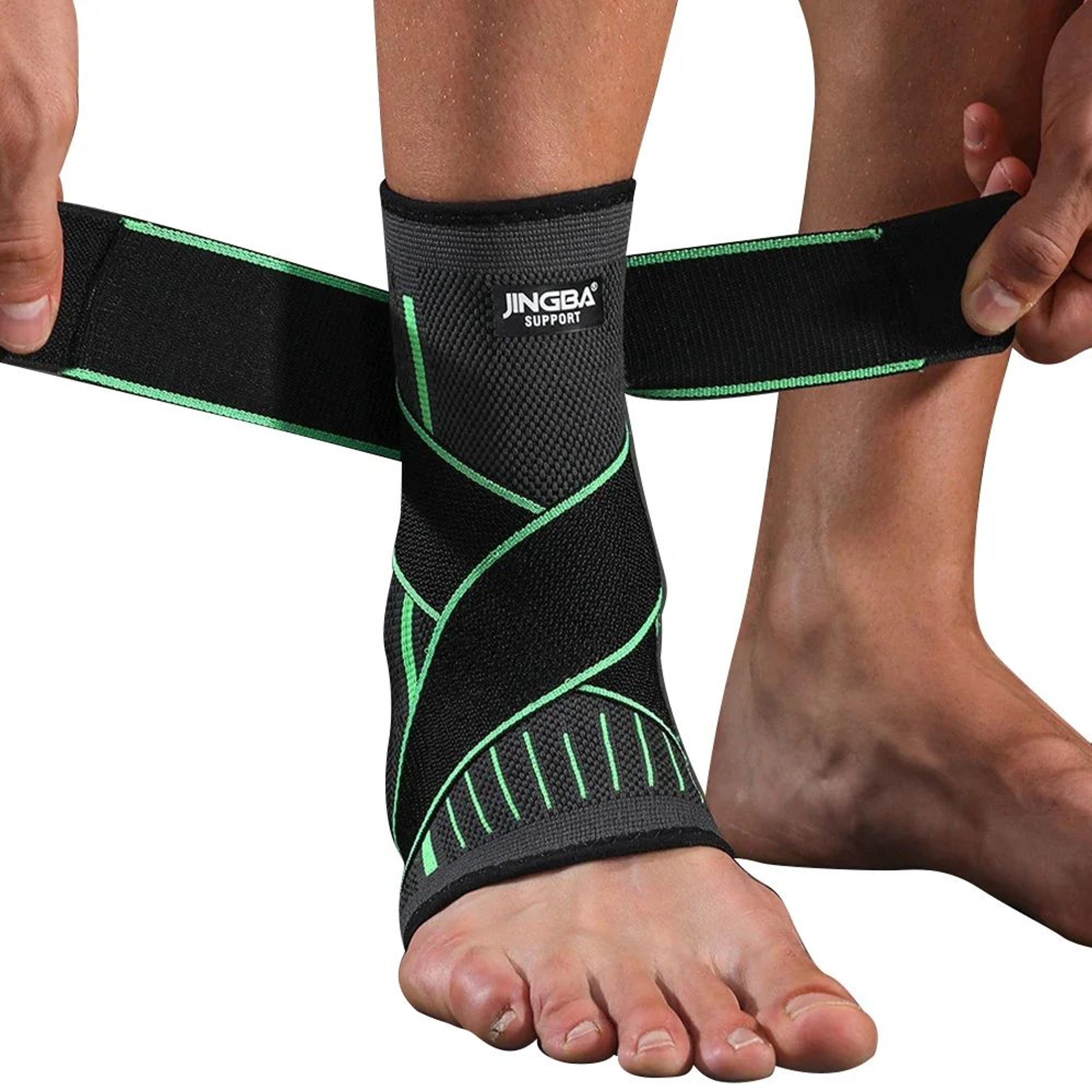 Ankle Brace Compression Sleeve With Adjustable Support Strap For Sports And Recovery 2